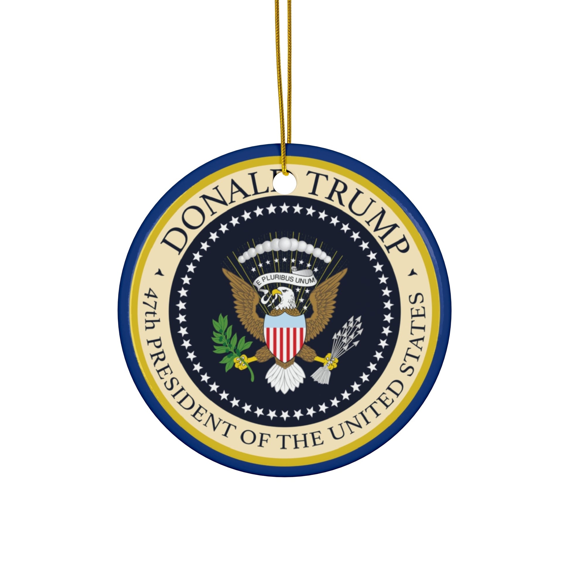 Trump 47th President of the United States Ceramic Ornament - PatriotDepot.com