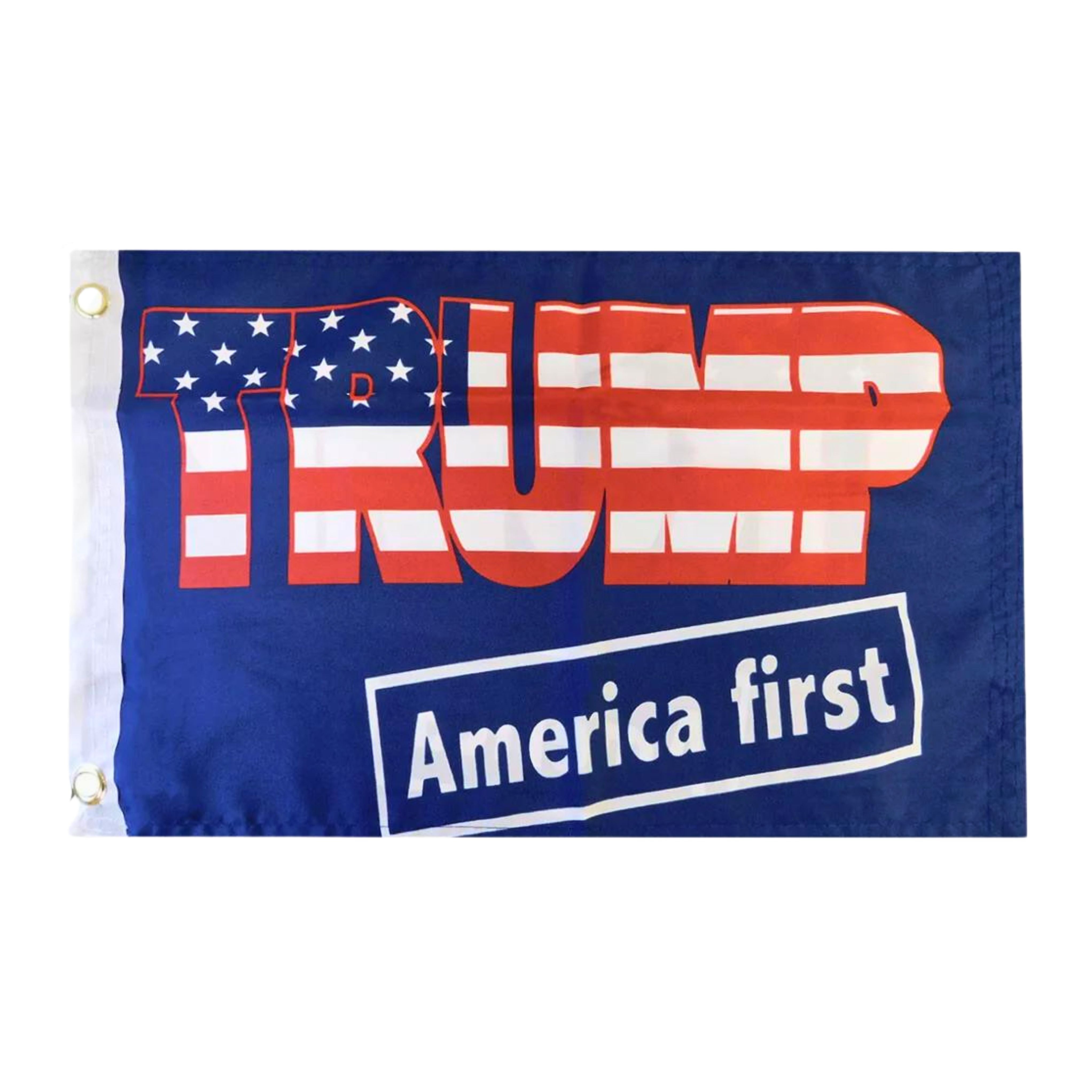 Trump America First 12" x 18" Flag - PatriotDepot.com