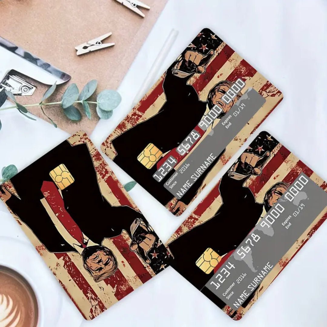 Trump American Patriotism Debit/Credit Card Sticker (4 Pack) - PatriotDepot.com