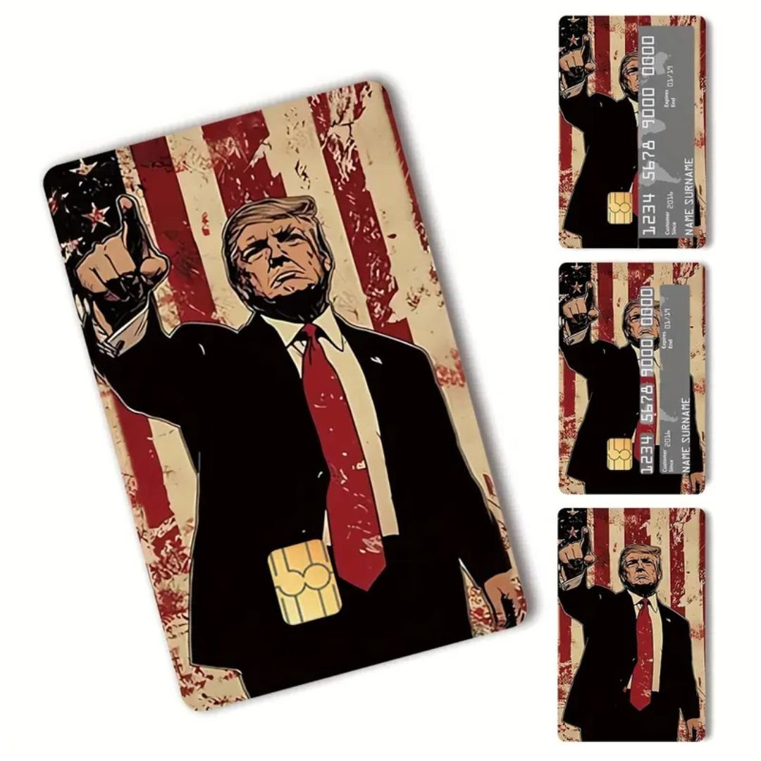 Trump American Patriotism Debit/Credit Card Sticker (4 Pack) - PatriotDepot.com