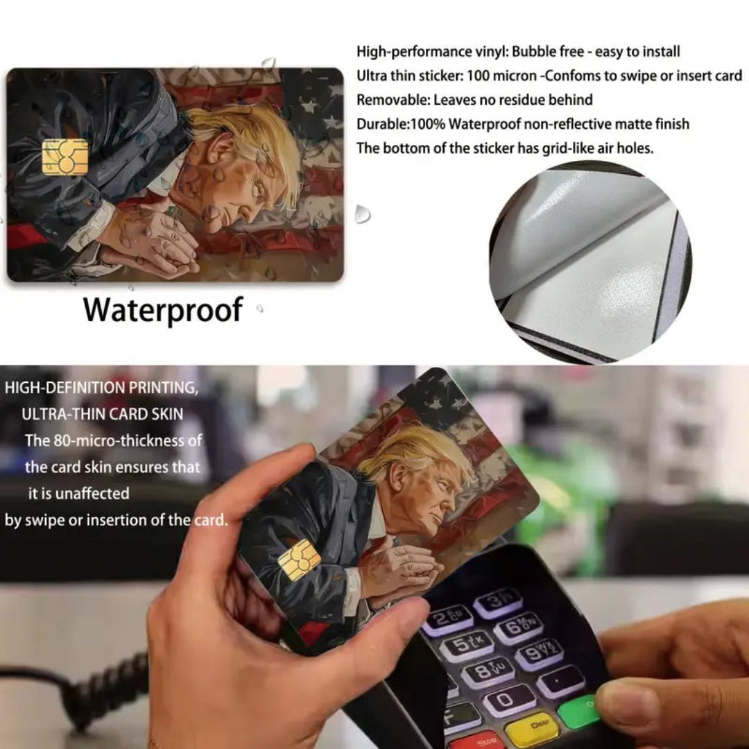 Trump American Prayer Debit/Credit Card Sticker (4 Pack) - PatriotDepot.com