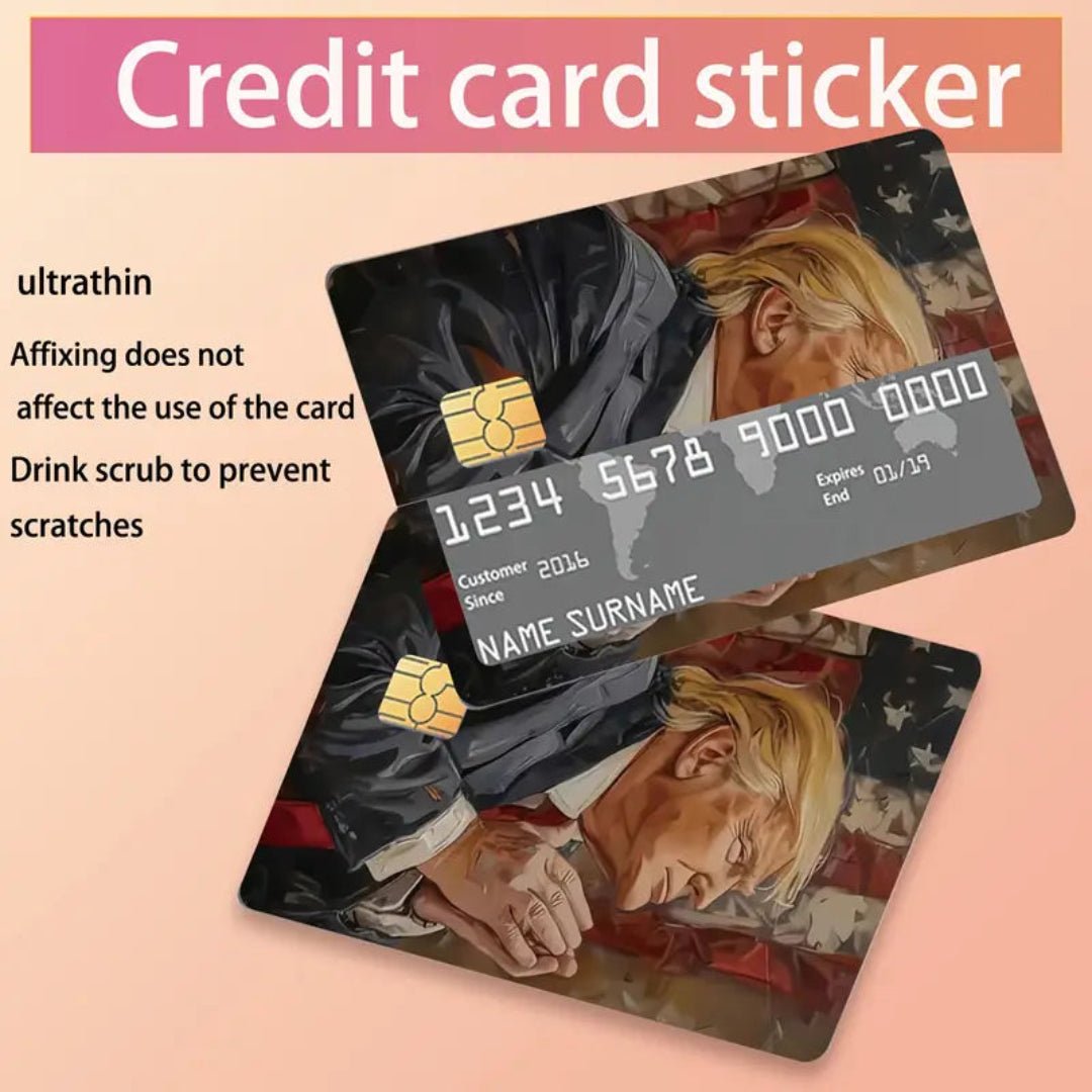 Trump American Prayer Debit/Credit Card Sticker (4 Pack) - PatriotDepot.com