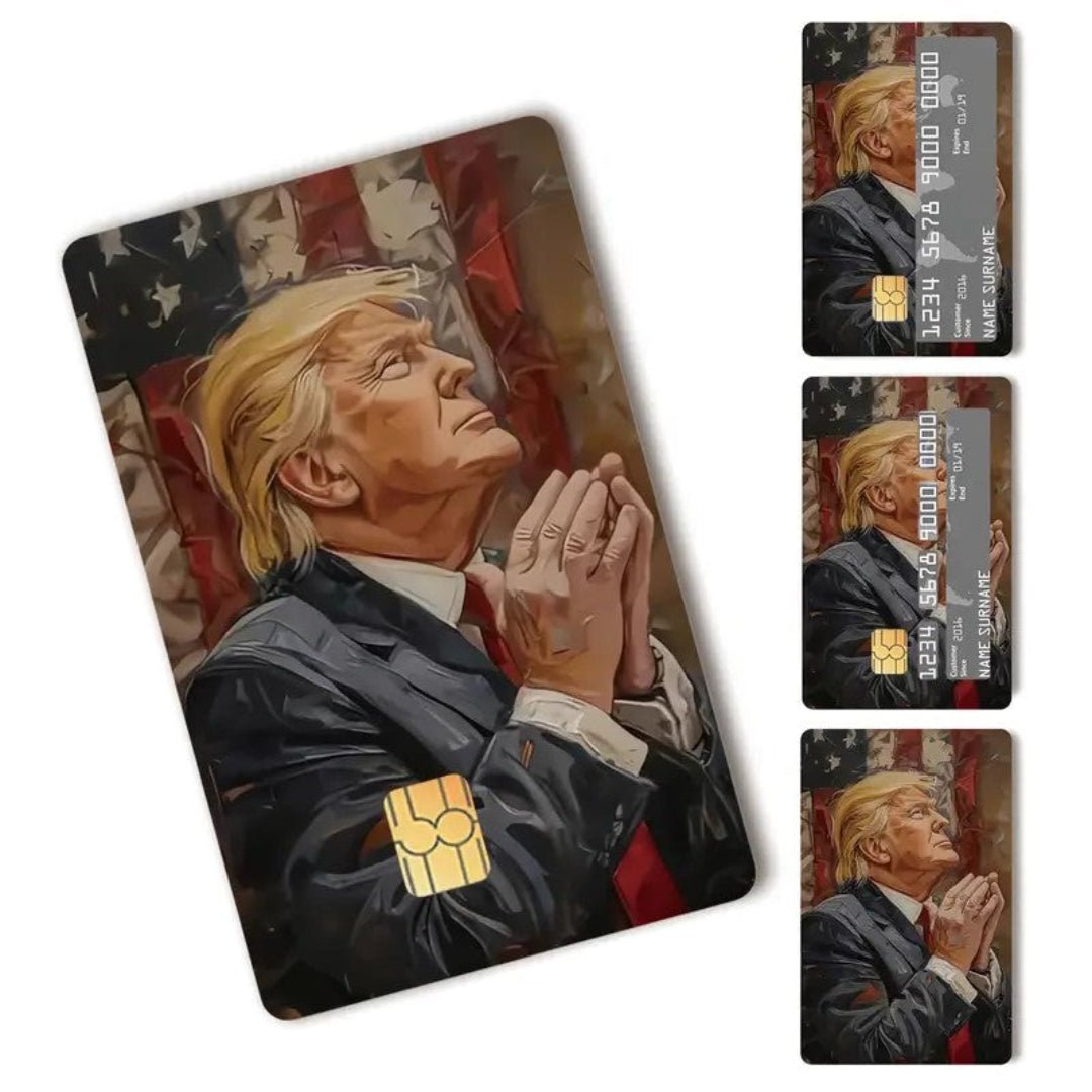 Trump American Prayer Debit/Credit Card Sticker (4 Pack) - PatriotDepot.com