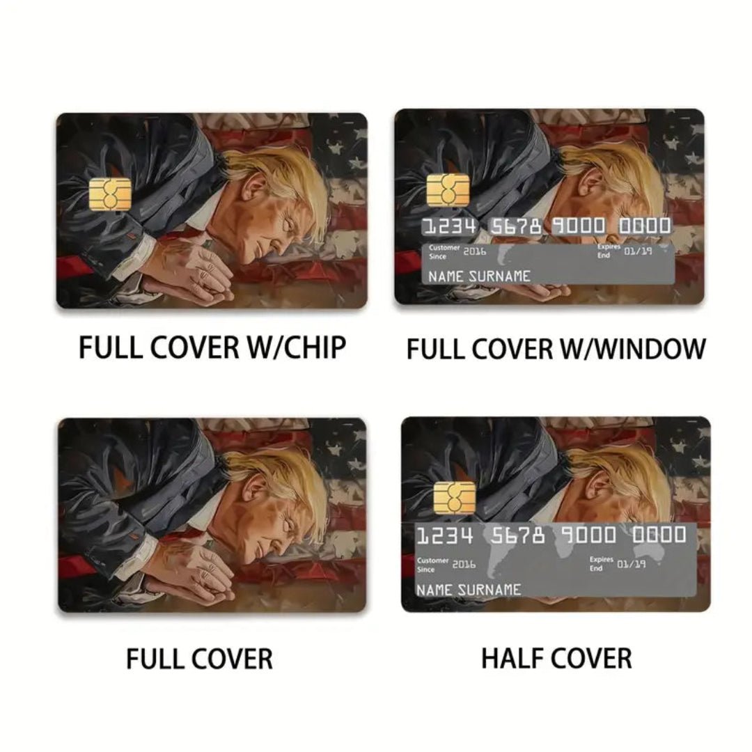 Trump American Prayer Debit/Credit Card Sticker (4 Pack) - PatriotDepot.com
