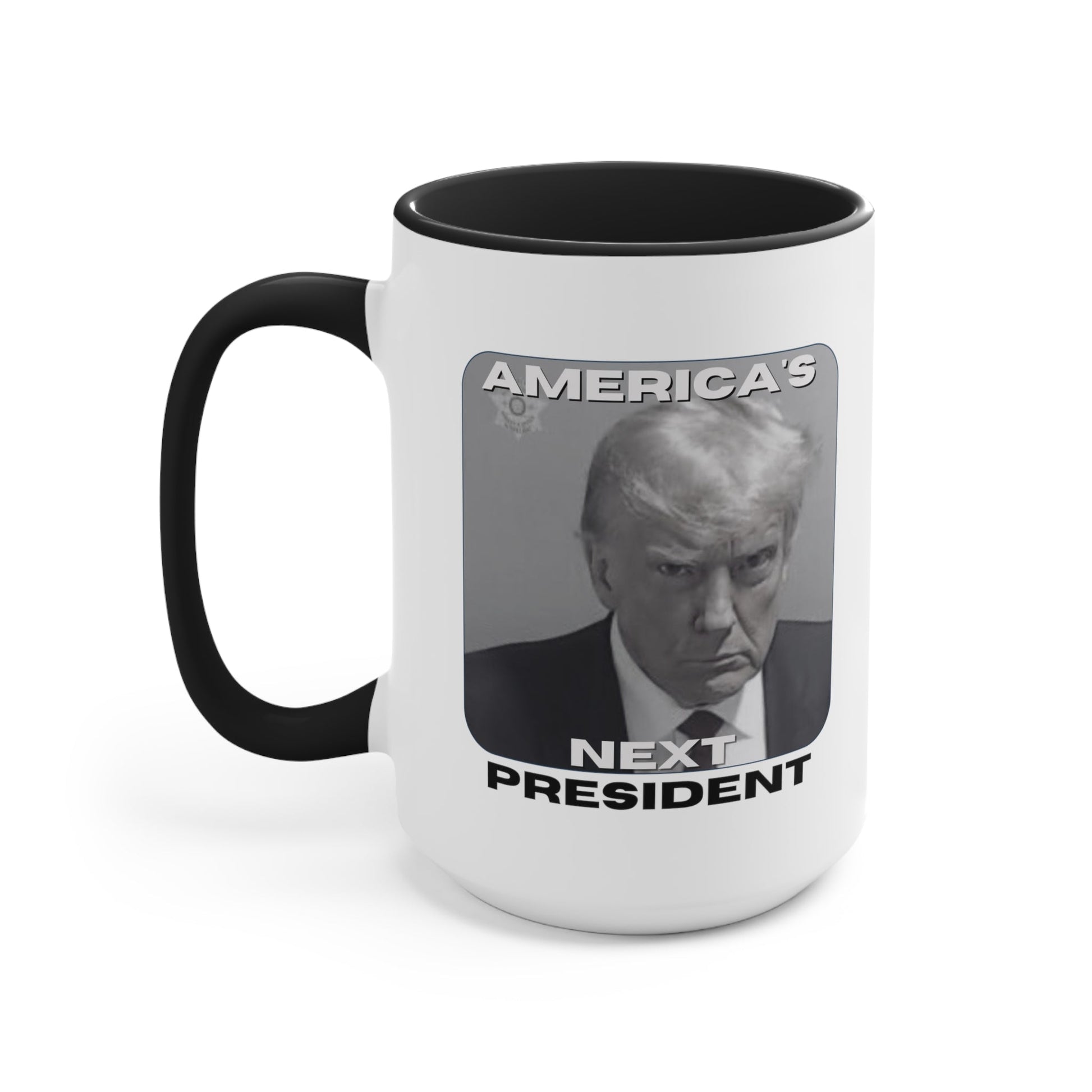 Trump: America's Next President Mugshot Mug (3 Colors, 2 Sizes) - PatriotDepot.com