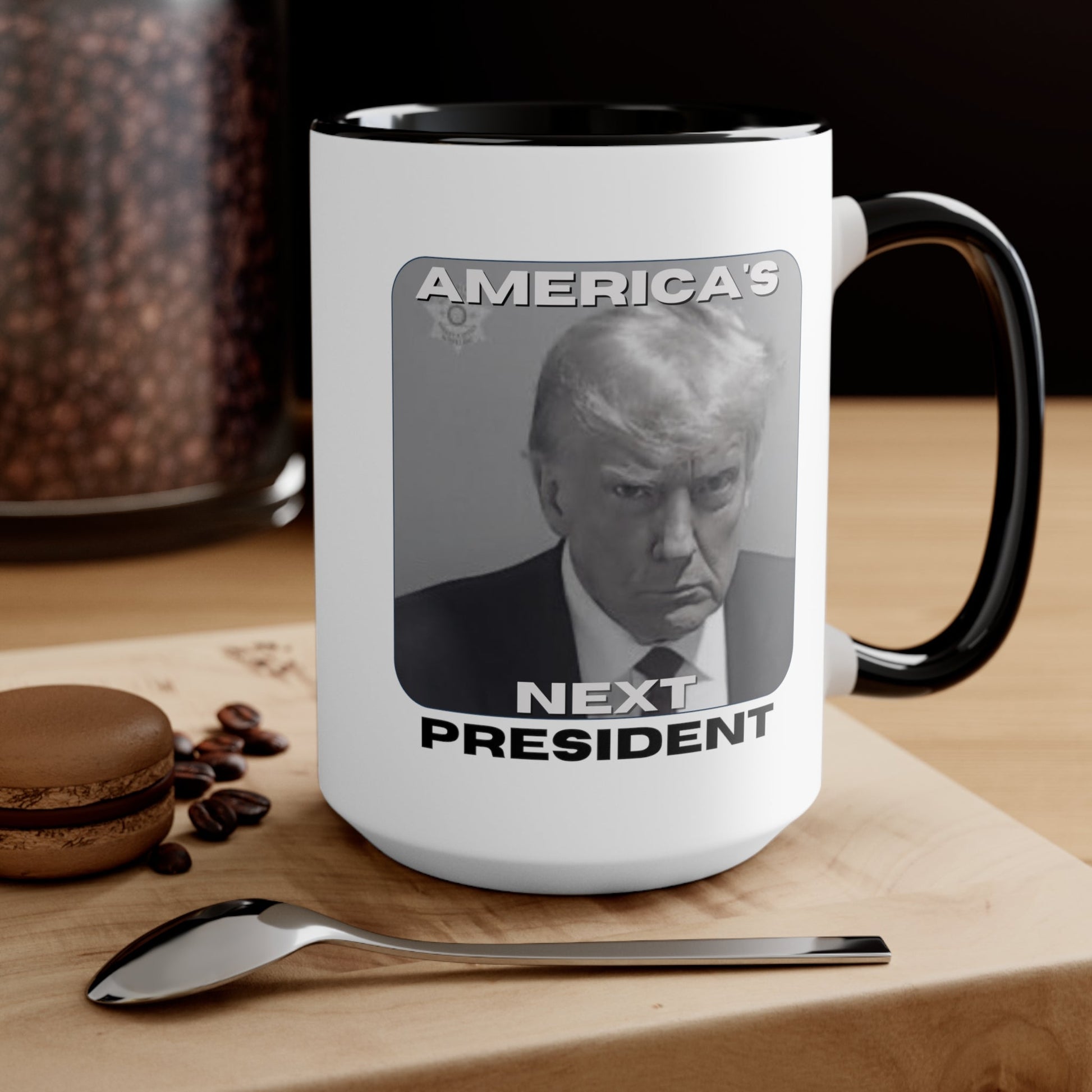 Trump: America's Next President Mugshot Mug (3 Colors, 2 Sizes) - PatriotDepot.com
