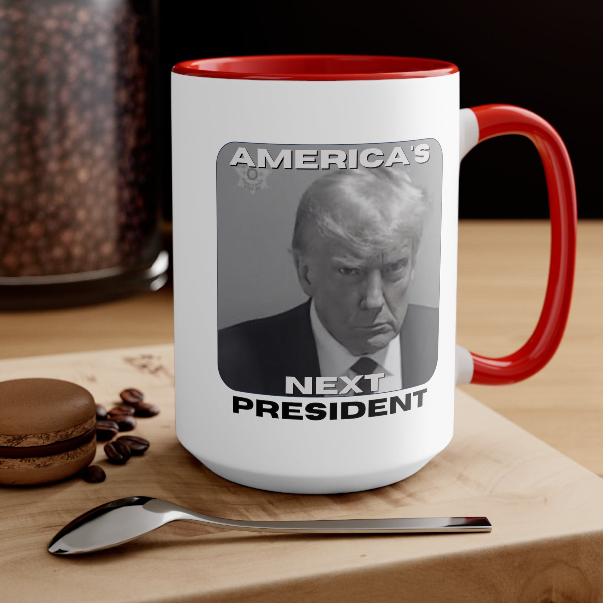 Trump: America's Next President Mugshot Mug (3 Colors, 2 Sizes) - PatriotDepot.com