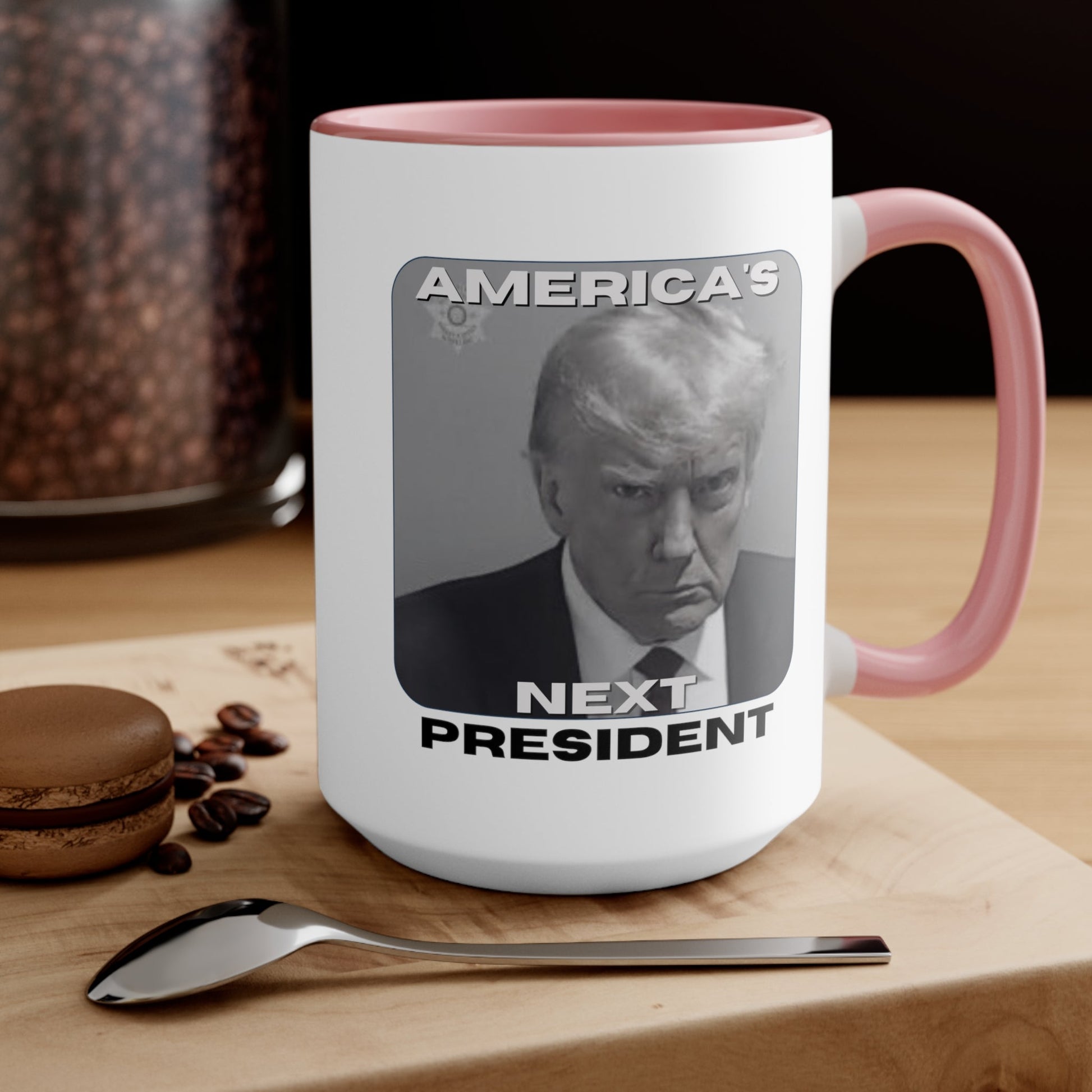 Trump: America's Next President Mugshot Mug (3 Colors, 2 Sizes) - PatriotDepot.com