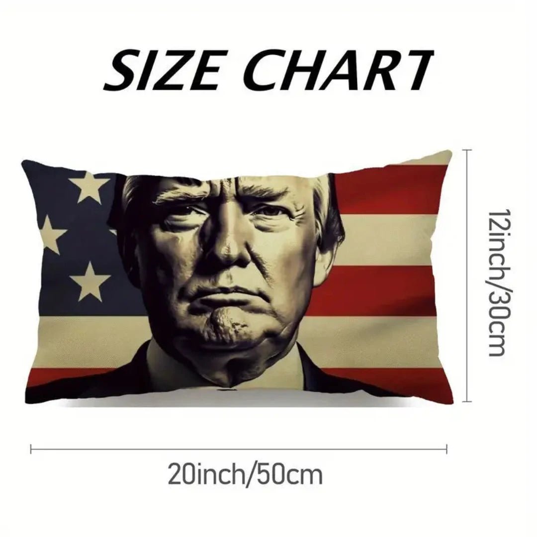 Trump Bold Patriot Decorative Pillow Cover - PatriotDepot.com