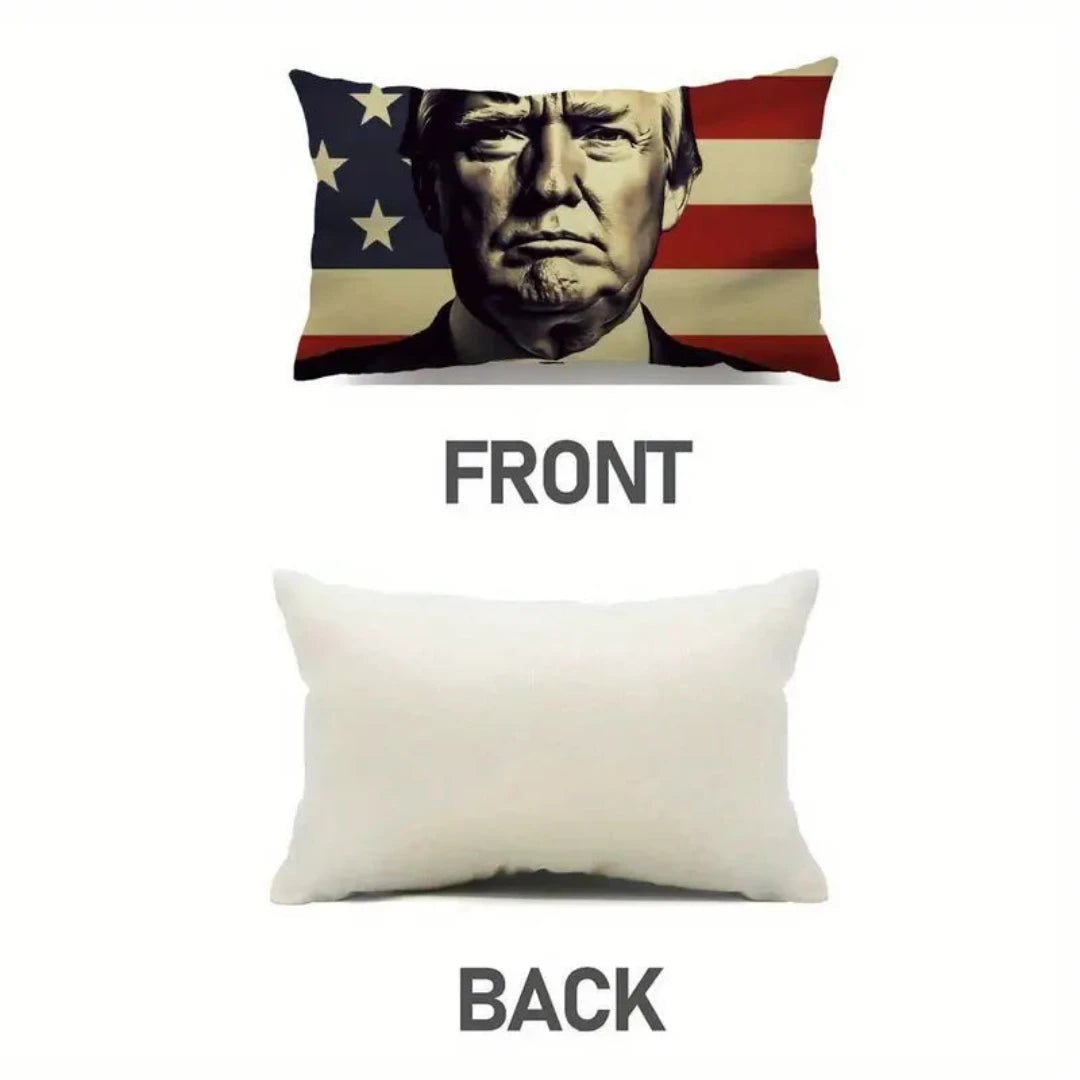 Trump Bold Patriot Decorative Pillow Cover - PatriotDepot.com