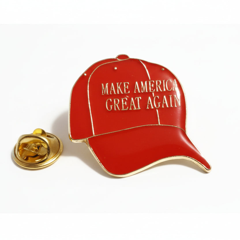 Trump Campaign MAGA Hat Enamel Lapel Pin (Collectors Item) - PatriotDepot.com