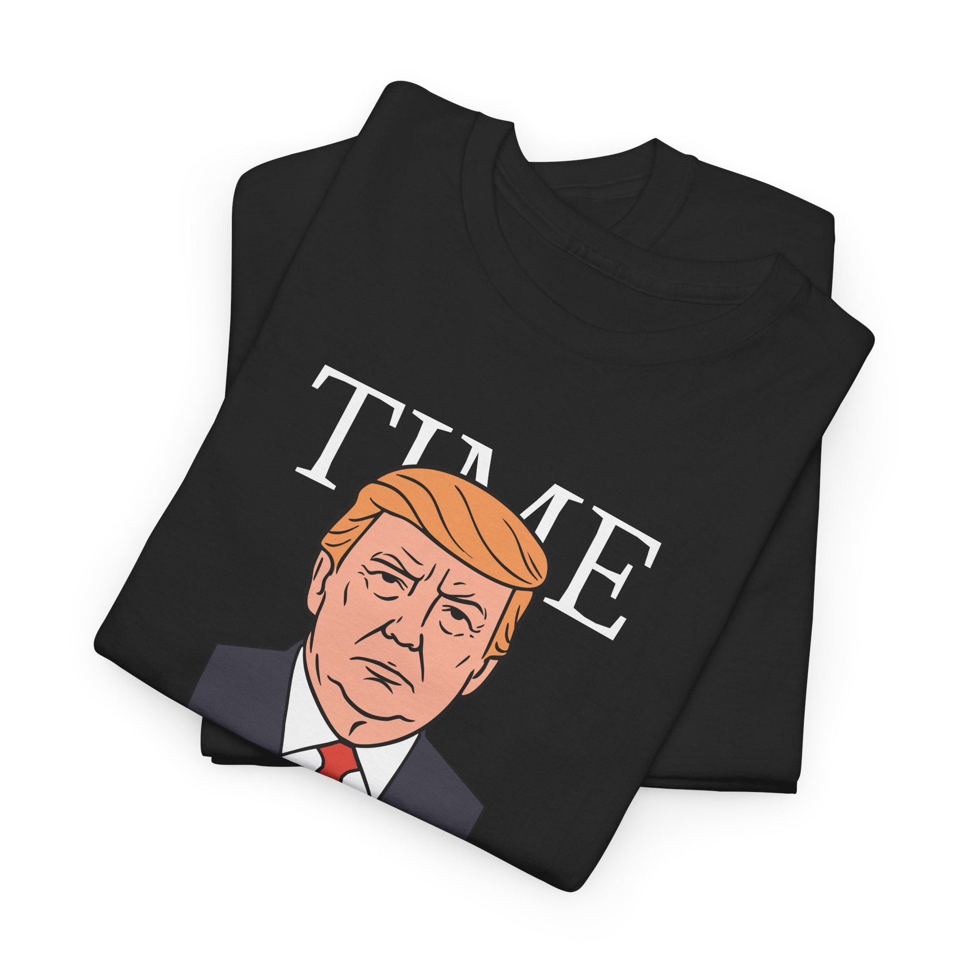 Trump Caricature 'TIME. DEAL WITH IT' T-Shirt - PatriotDepot.com