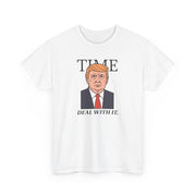 Trump Caricature 'TIME. DEAL WITH IT' T-Shirt - PatriotDepot.com