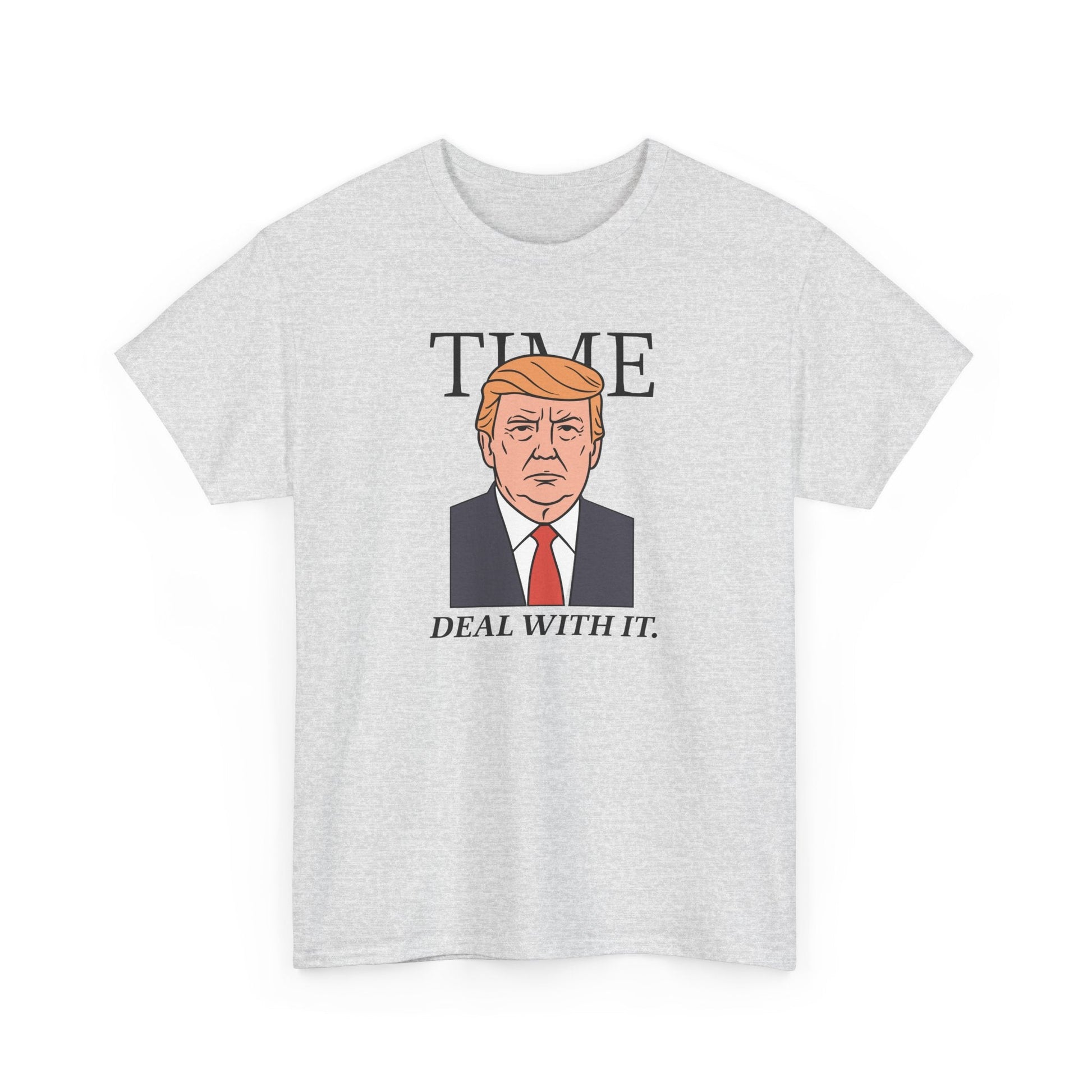 Trump Caricature 'TIME. DEAL WITH IT' T-Shirt - PatriotDepot.com