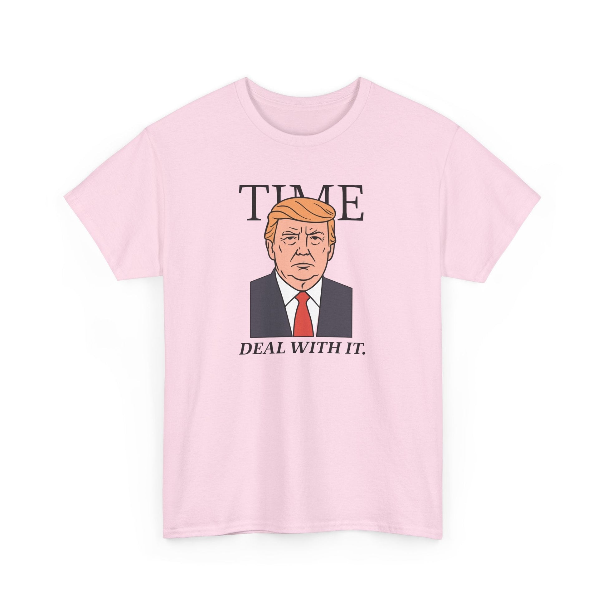 Trump Caricature 'TIME. DEAL WITH IT' T-Shirt - PatriotDepot.com