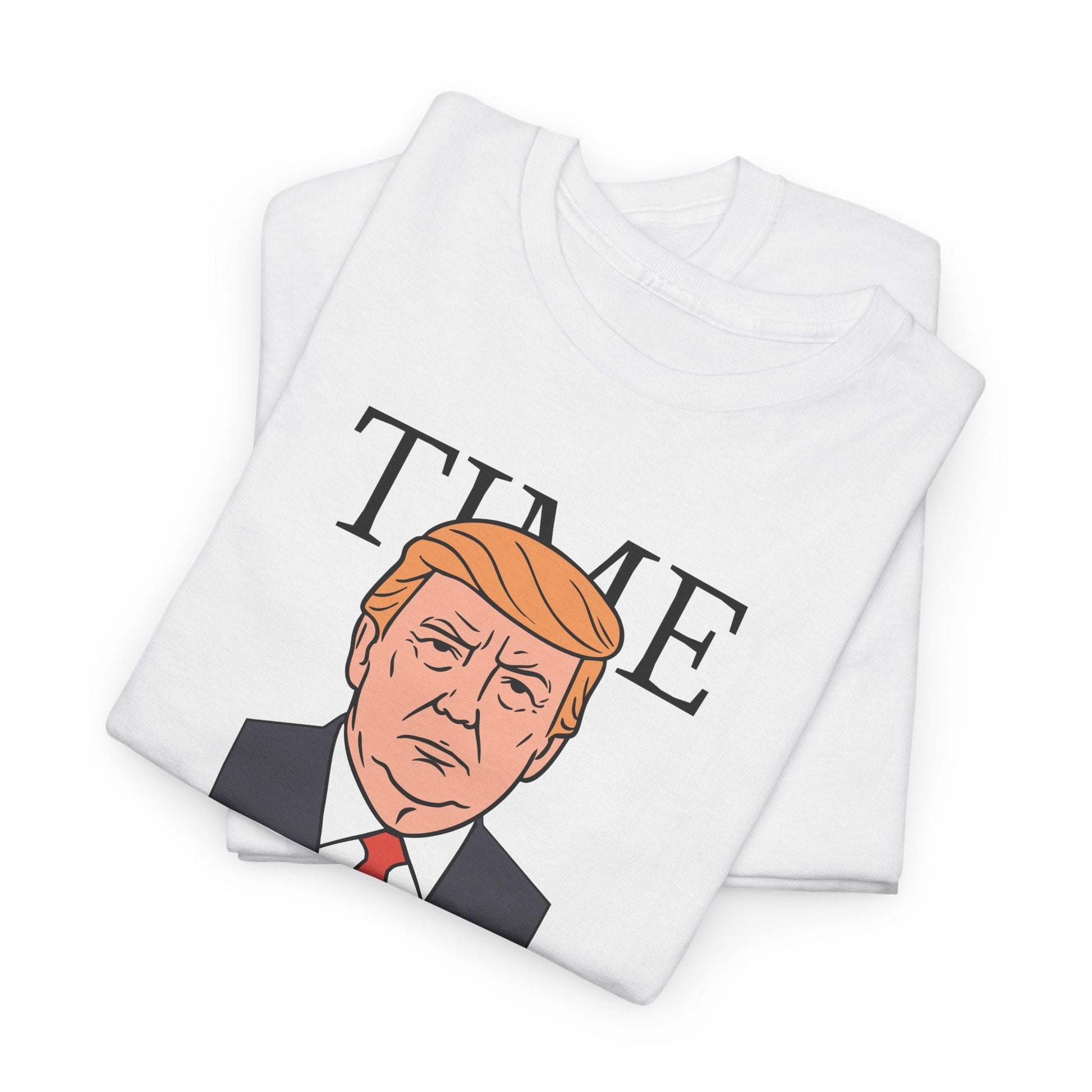 Trump Caricature 'TIME. DEAL WITH IT' T-Shirt - PatriotDepot.com