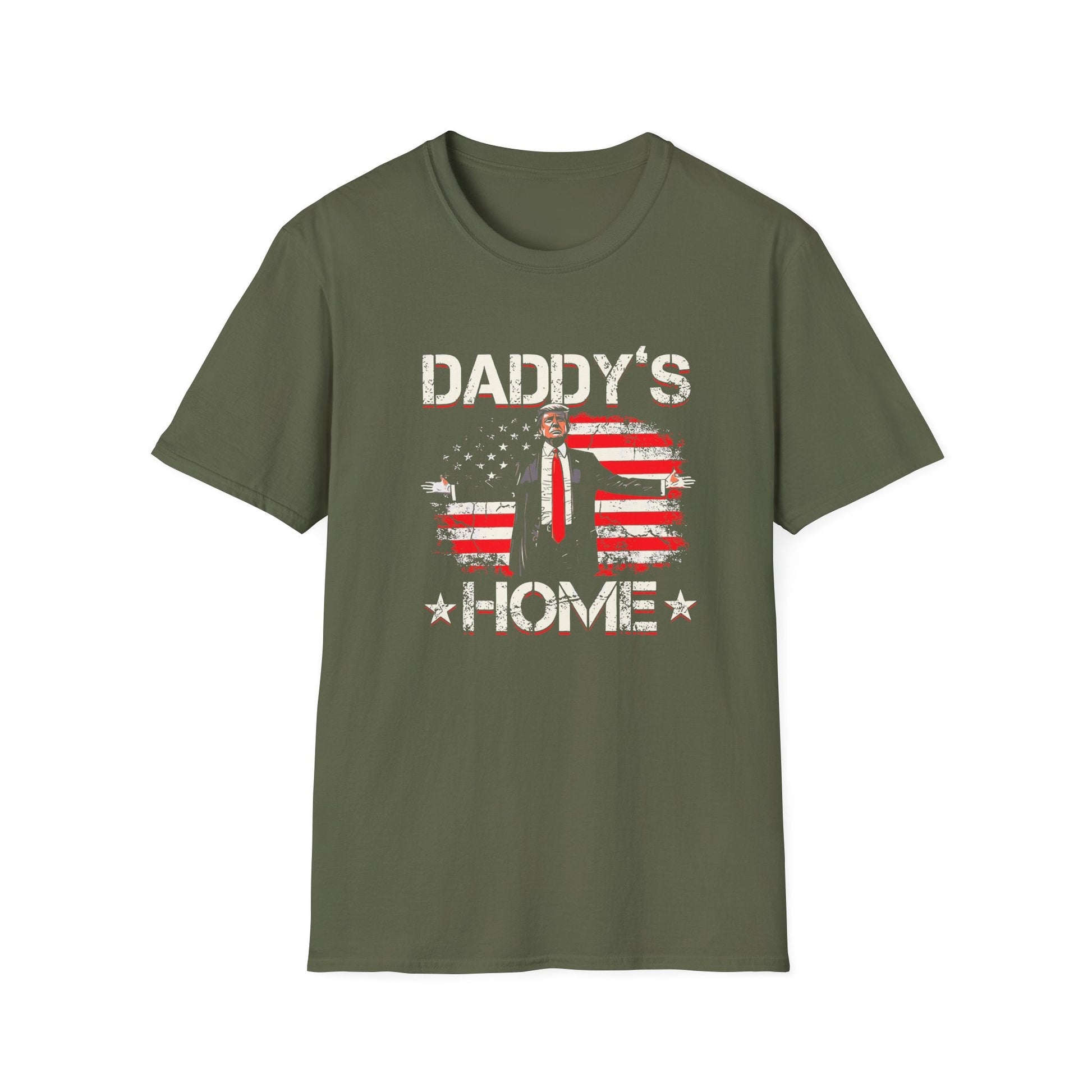 Trump "Daddy's Home" USA T-Shirt - PatriotDepot.com