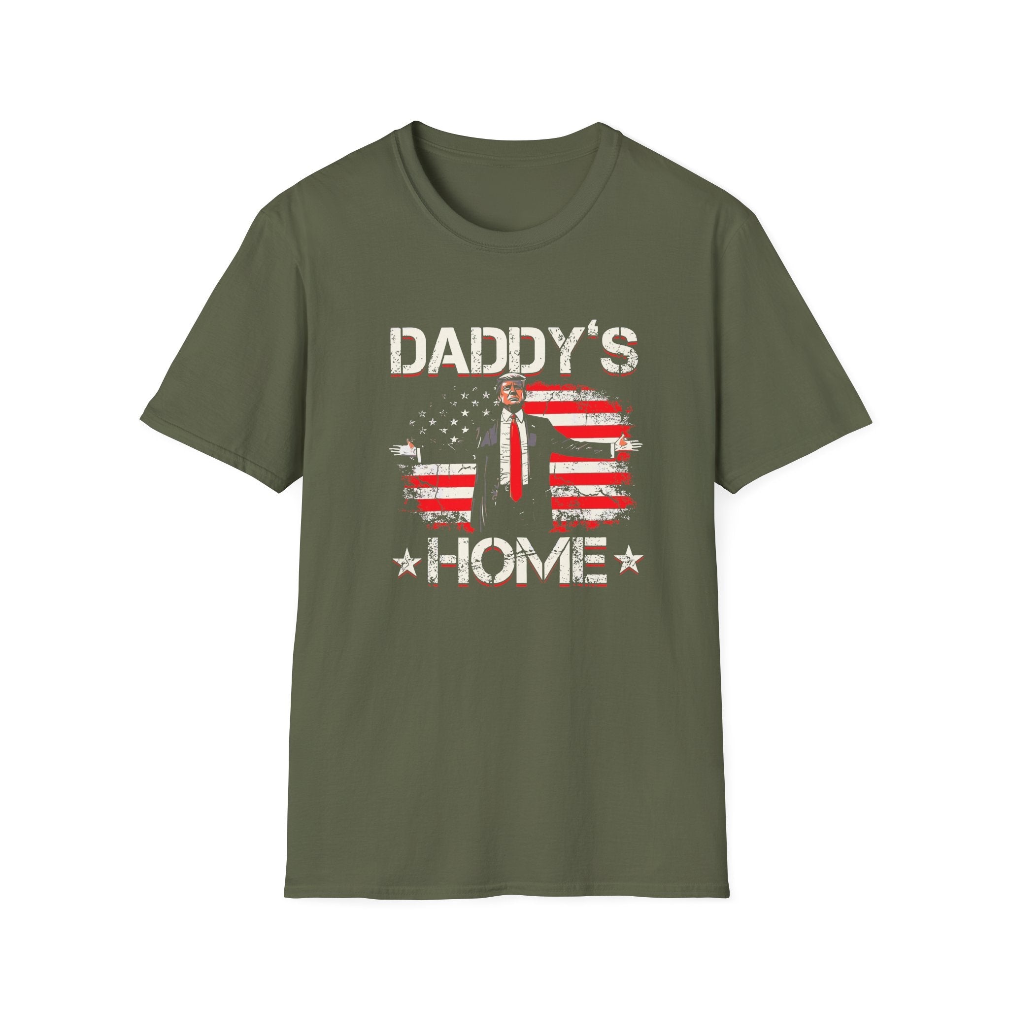 Trump "Daddy's Home" USA T-Shirt - PatriotDepot.com