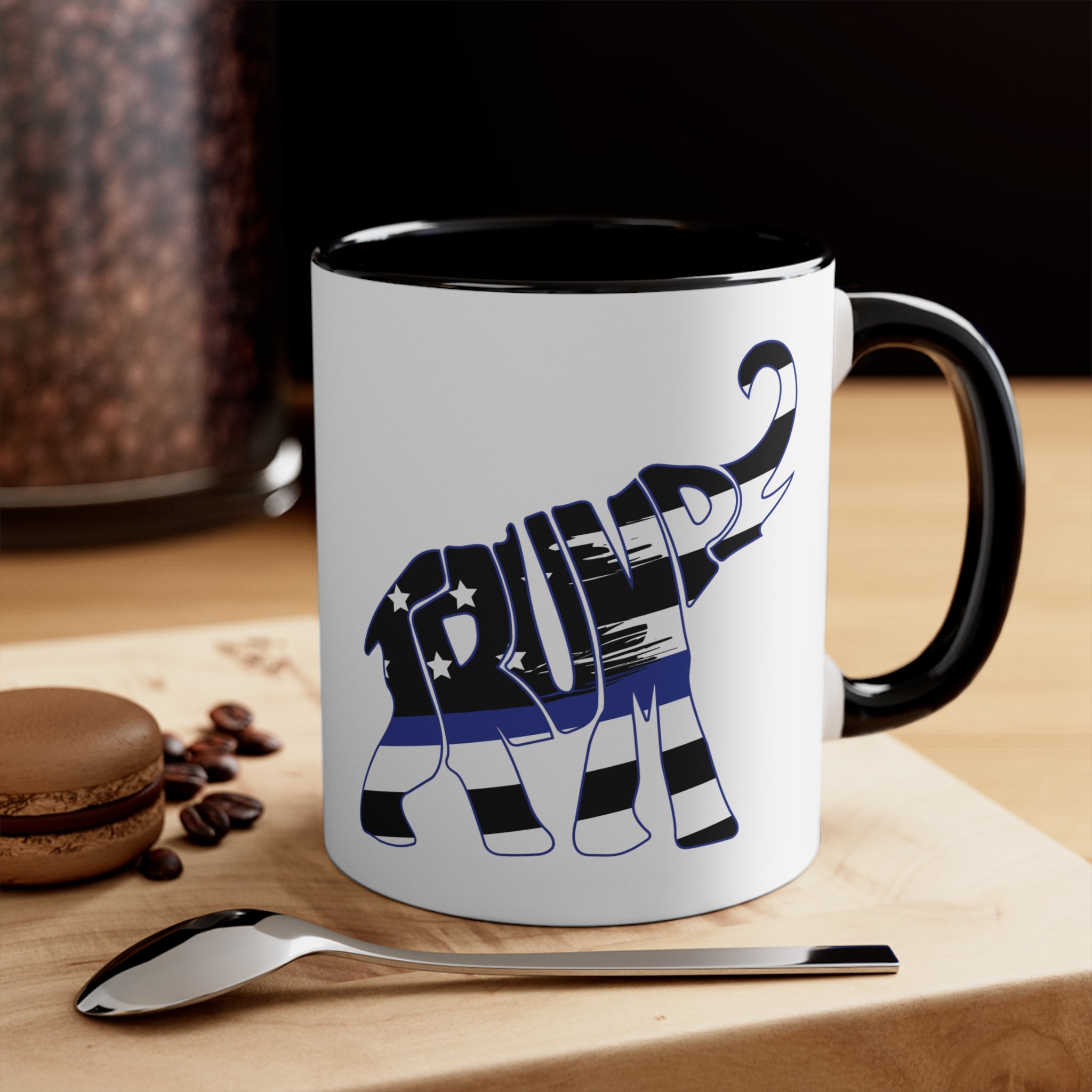 Trump - e - phant Thin Blue Line Mug (3 Colors, 2 Sizes) - PatriotDepot.com
