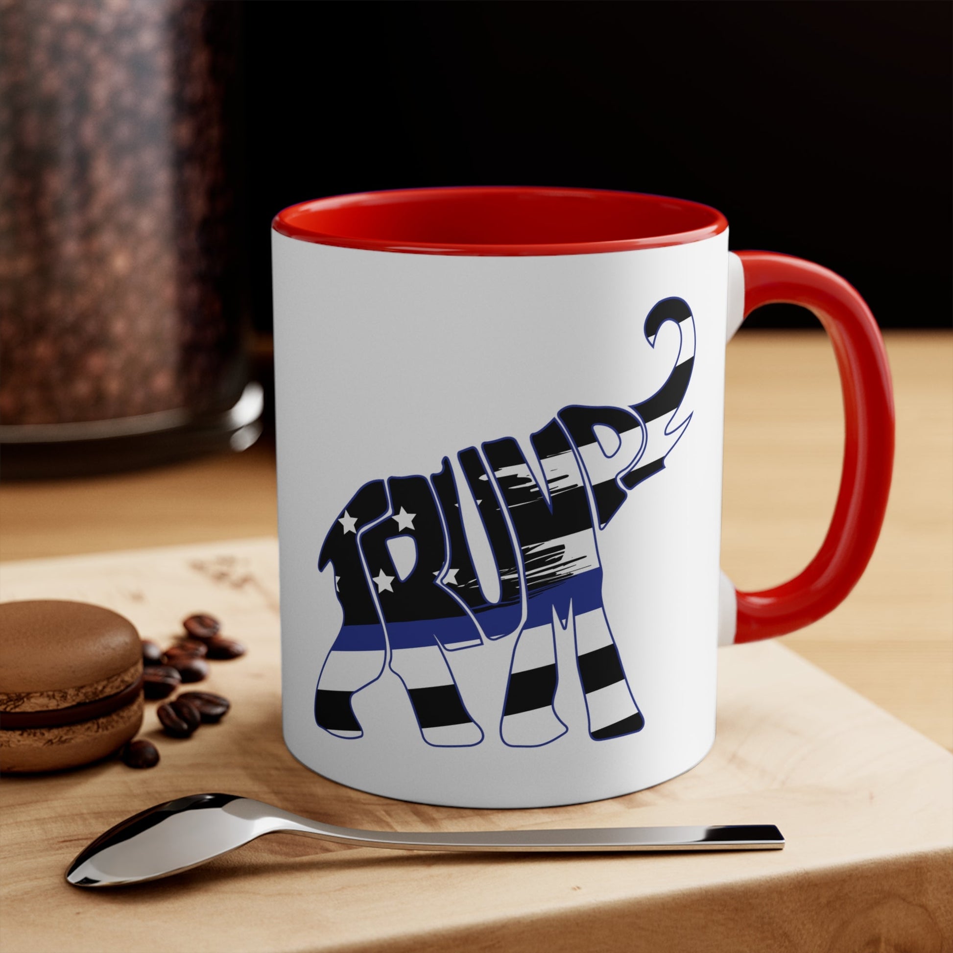 Trump - e - phant Thin Blue Line Mug (3 Colors, 2 Sizes) - PatriotDepot.com