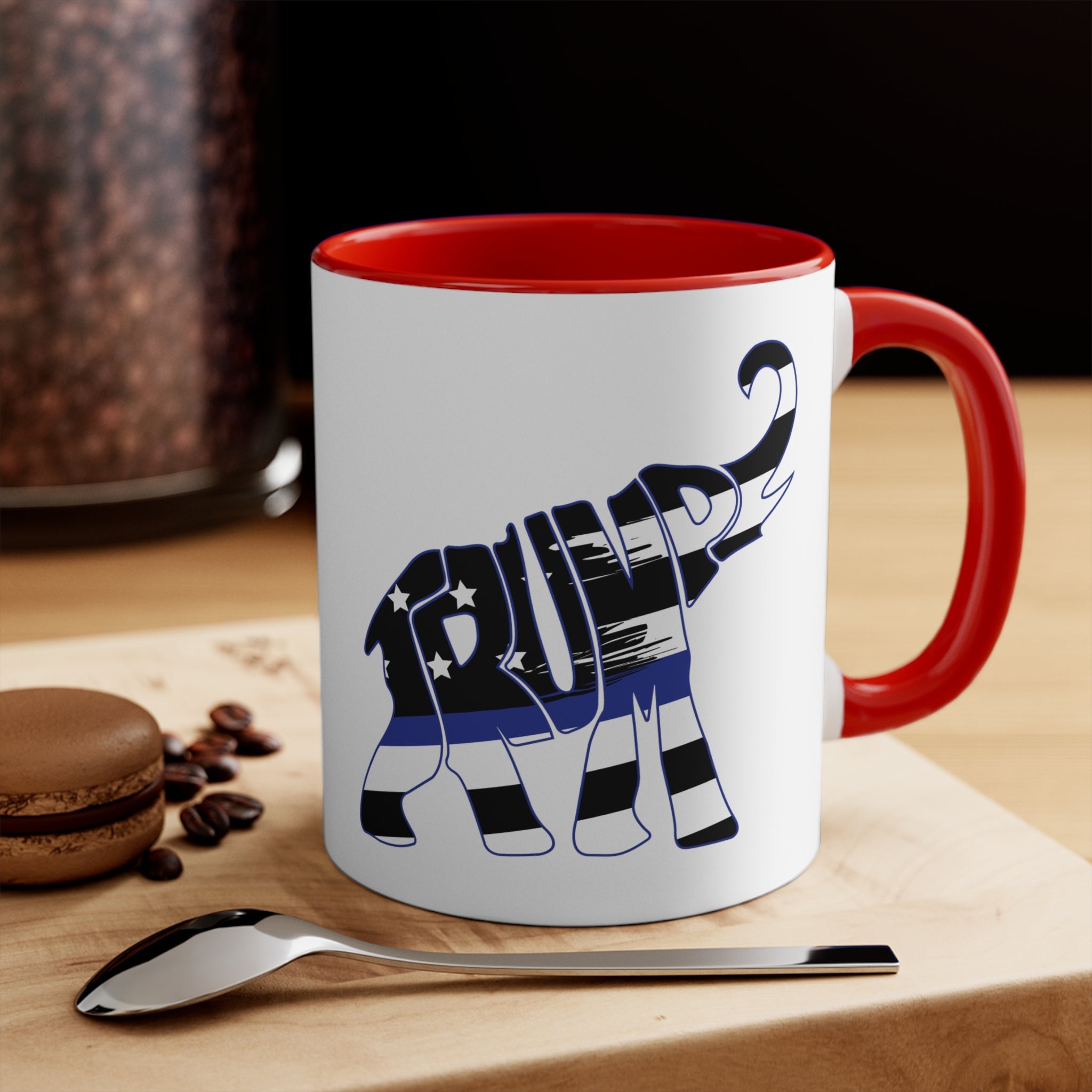 Trump - e - phant Thin Blue Line Mug (3 Colors, 2 Sizes) - PatriotDepot.com