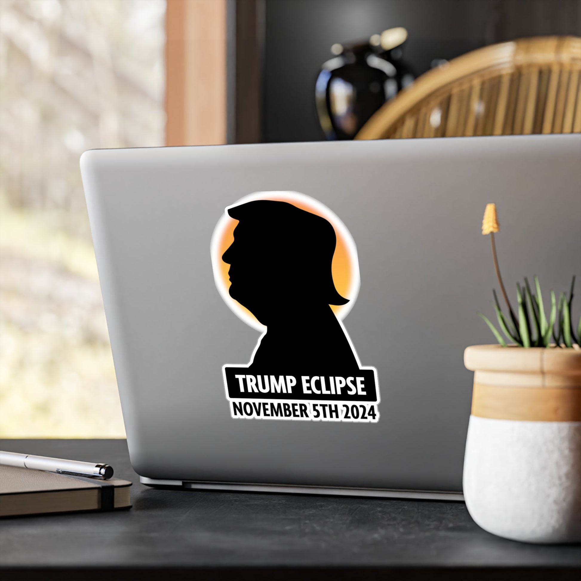 Trump Eclipse November 5th, 2024 Die - cut Sticker (4 Sizes) - PatriotDepot.com