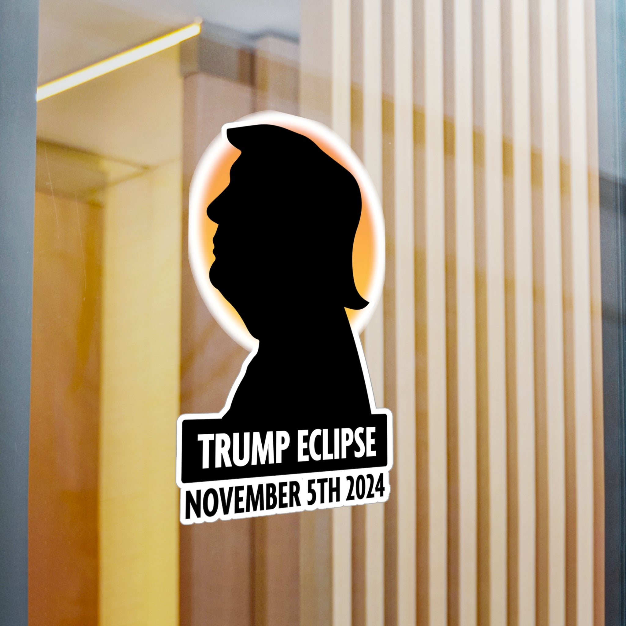 Trump Eclipse November 5th, 2024 Die - cut Sticker (4 Sizes) - PatriotDepot.com