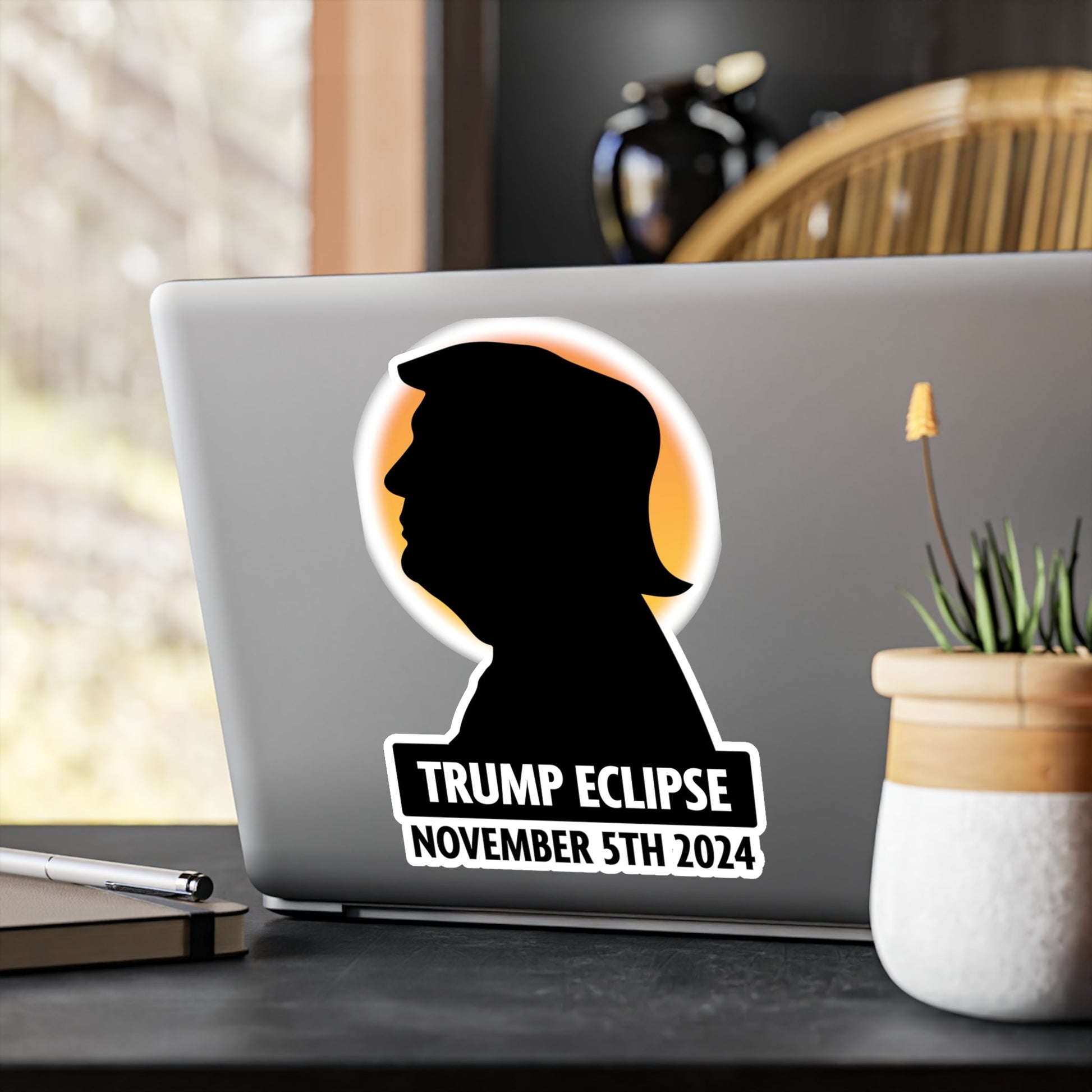 Trump Eclipse November 5th, 2024 Die - cut Sticker (4 Sizes) - PatriotDepot.com