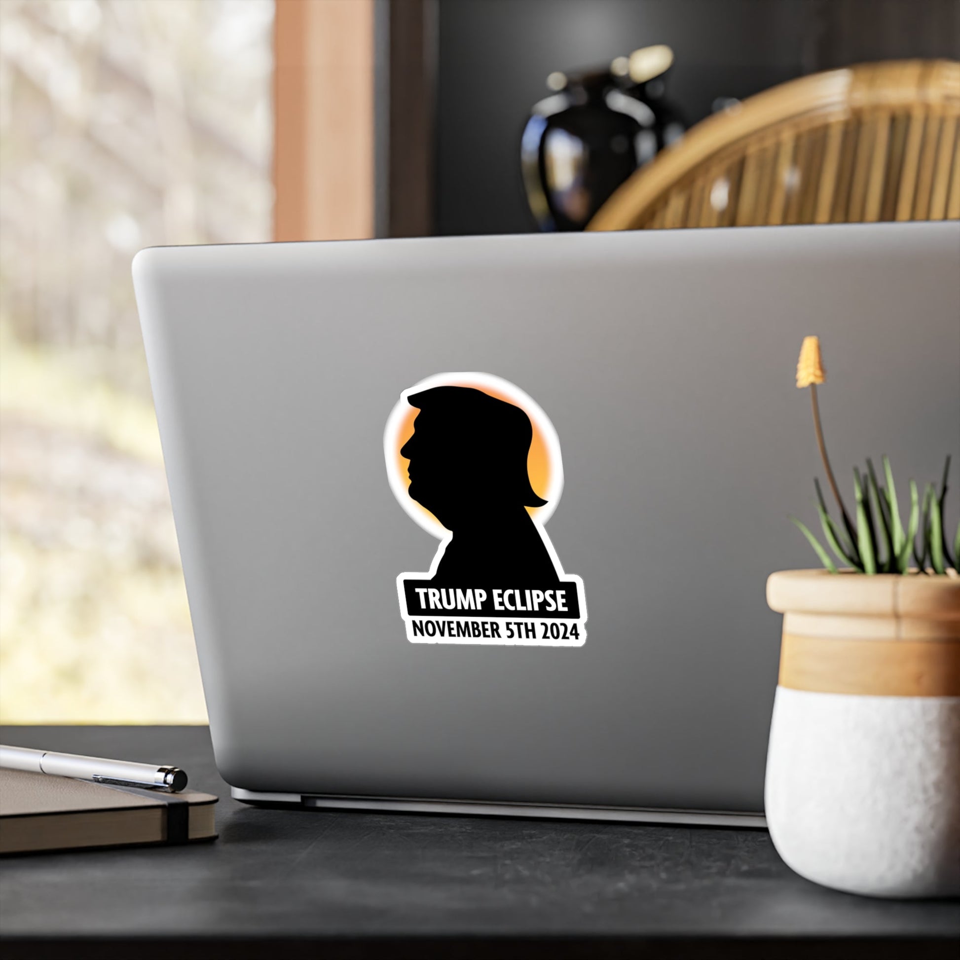 Trump Eclipse November 5th, 2024 Die - cut Sticker (4 Sizes) - PatriotDepot.com