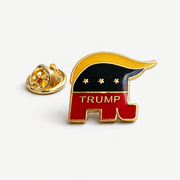 Trump Elephant Enamel Pin (Gold Plated) - PatriotDepot.com