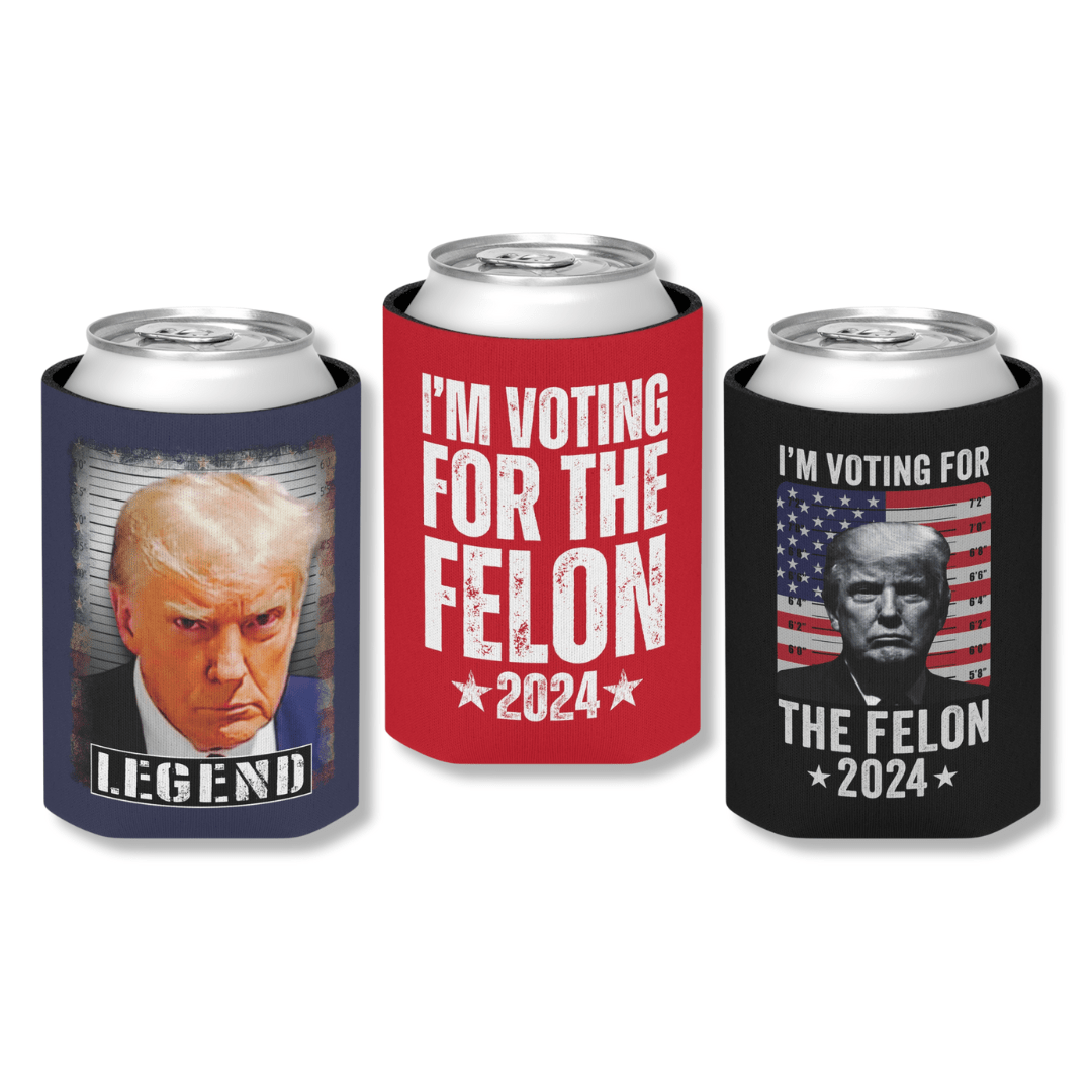 Trump Felon Can Cooler Bundle (3 Pack) - PatriotDepot.com