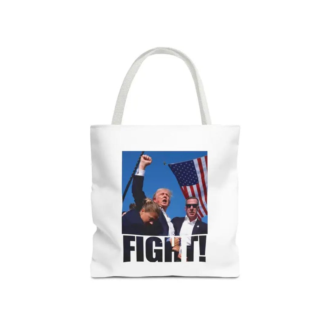 Trump Fight Canvas Tote Bag - PatriotDepot.com