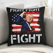 Trump "Fight Fight Fight" Pillow Cover (Double - Sided) - PatriotDepot.com