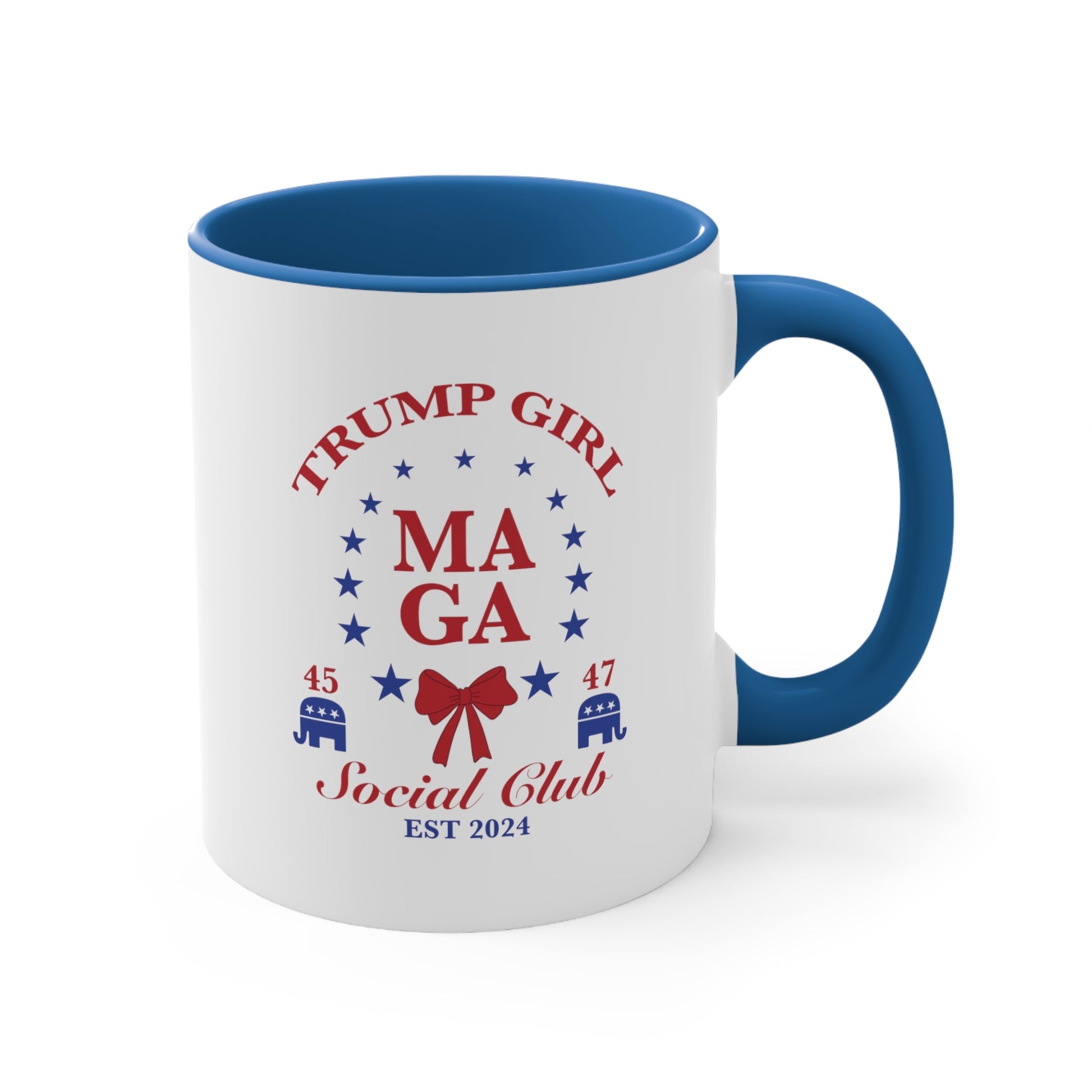 Trump Girl "MAGA Social Club" T-Shirt Mug 11oz (5 colors) - PatriotDepot.com