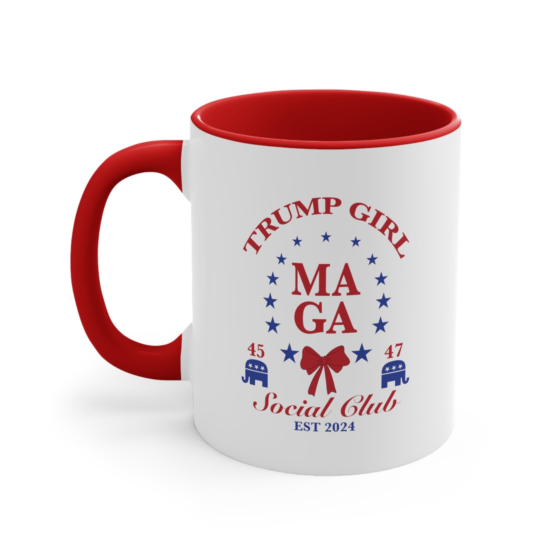 Trump Girl "MAGA Social Club" T-Shirt Mug 11oz (5 colors) - PatriotDepot.com