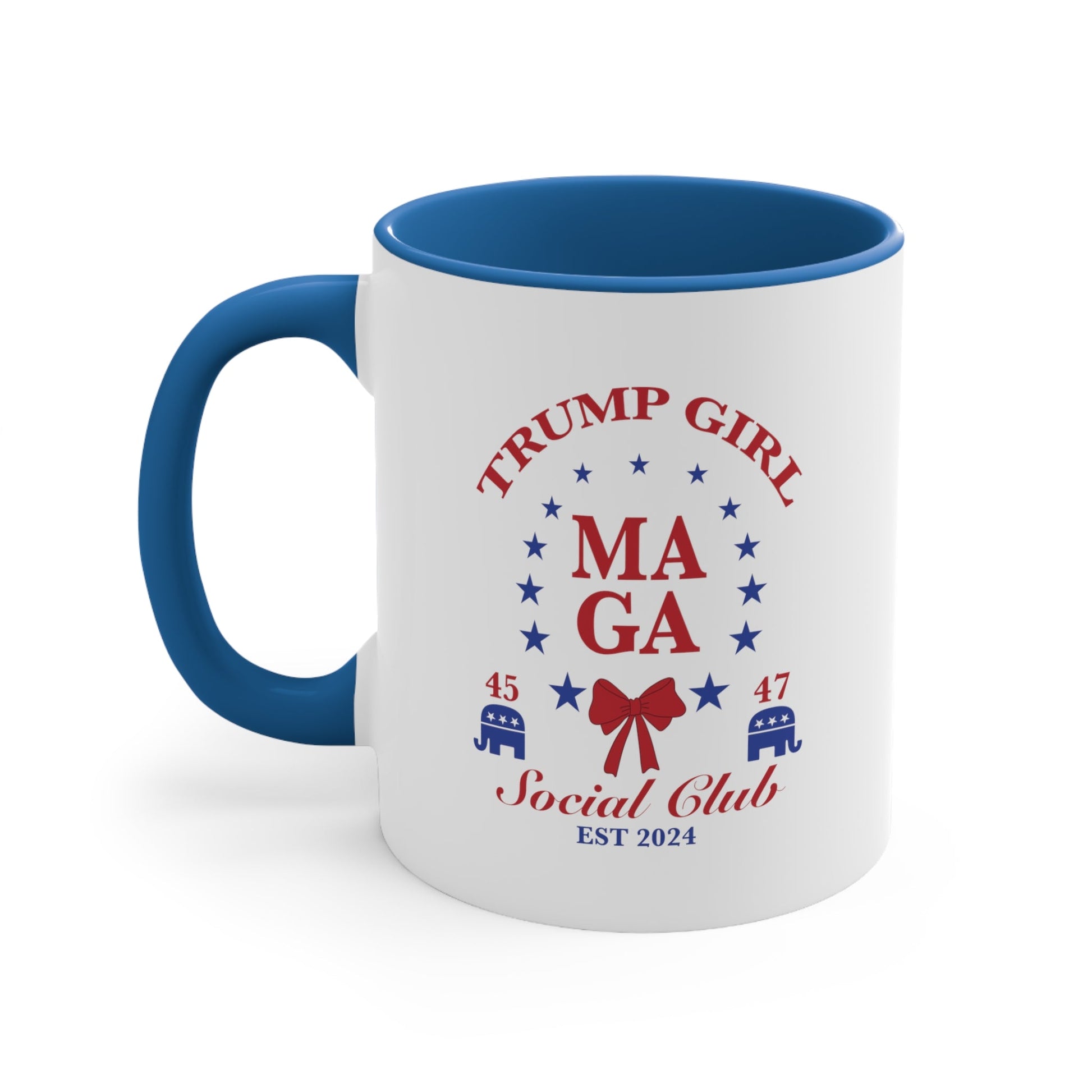 Trump Girl "MAGA Social Club" T-Shirt Mug 11oz (5 colors) - PatriotDepot.com