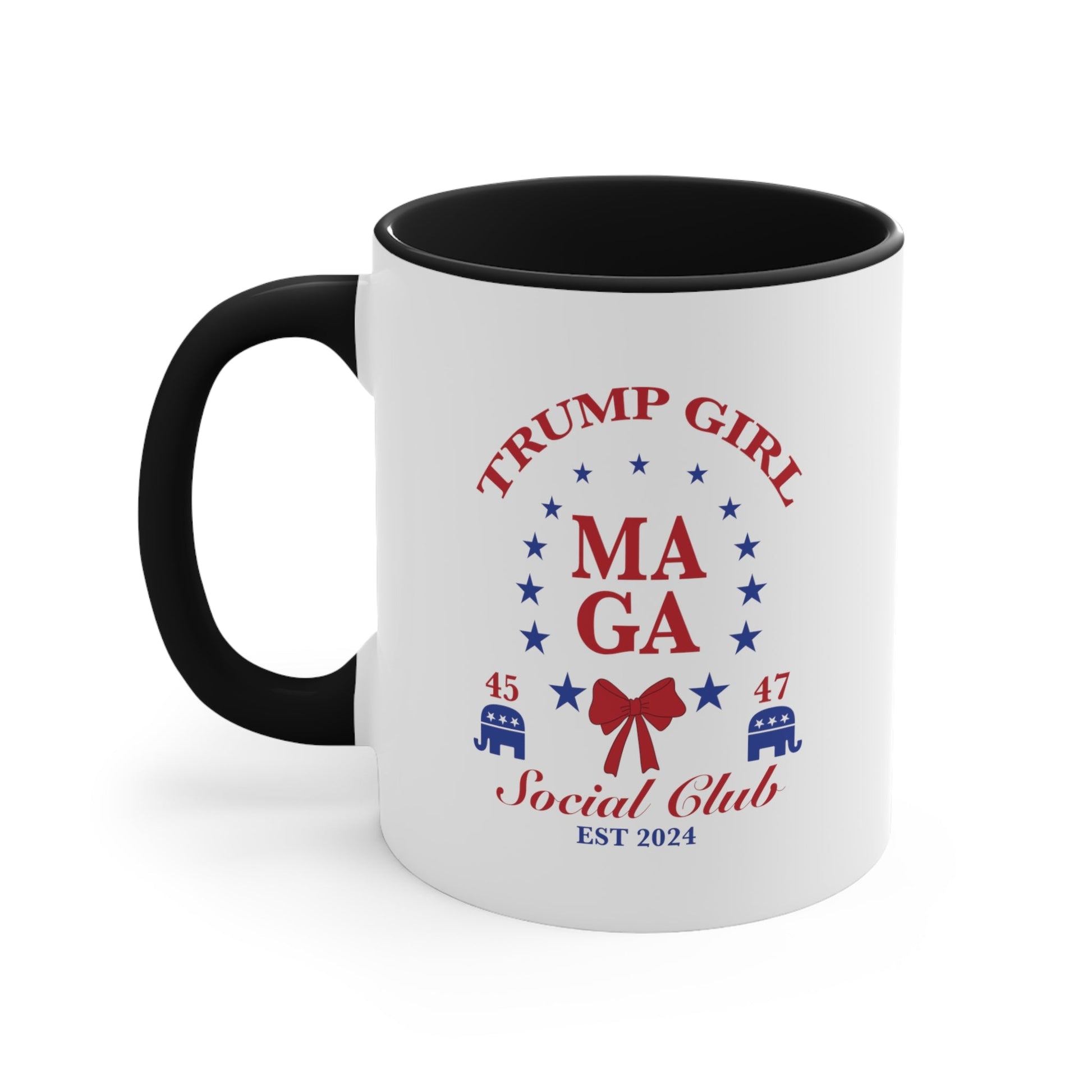 Trump Girl "MAGA Social Club" T-Shirt Mug 11oz (5 colors) - PatriotDepot.com