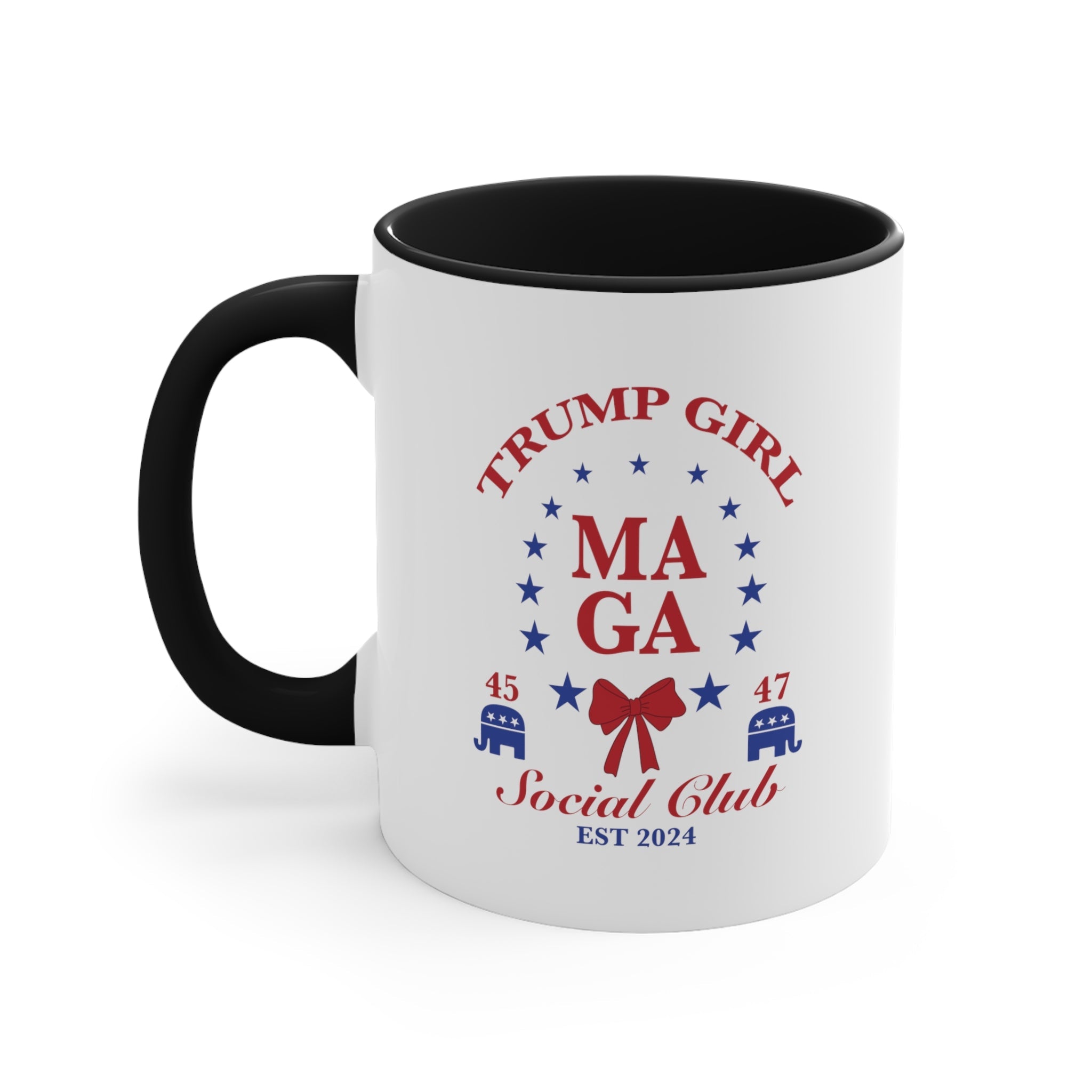 Trump Girl "MAGA Social Club" T-Shirt Mug 11oz (5 colors) - PatriotDepot.com