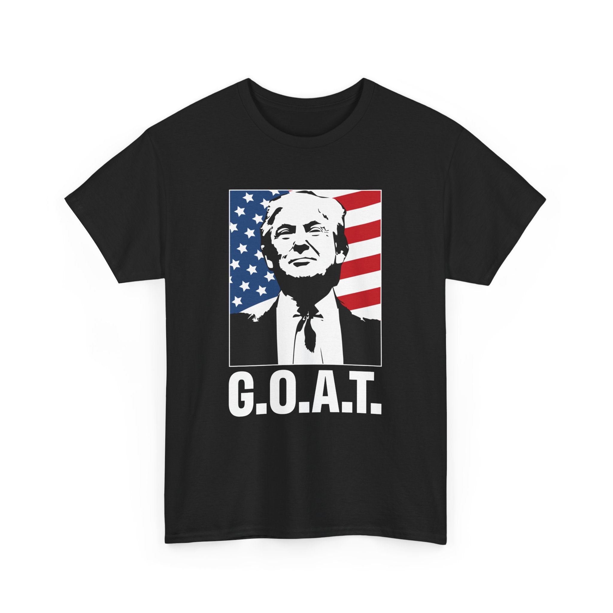 Trump G.O.A.T. Patriotic T-Shirt - PatriotDepot.com