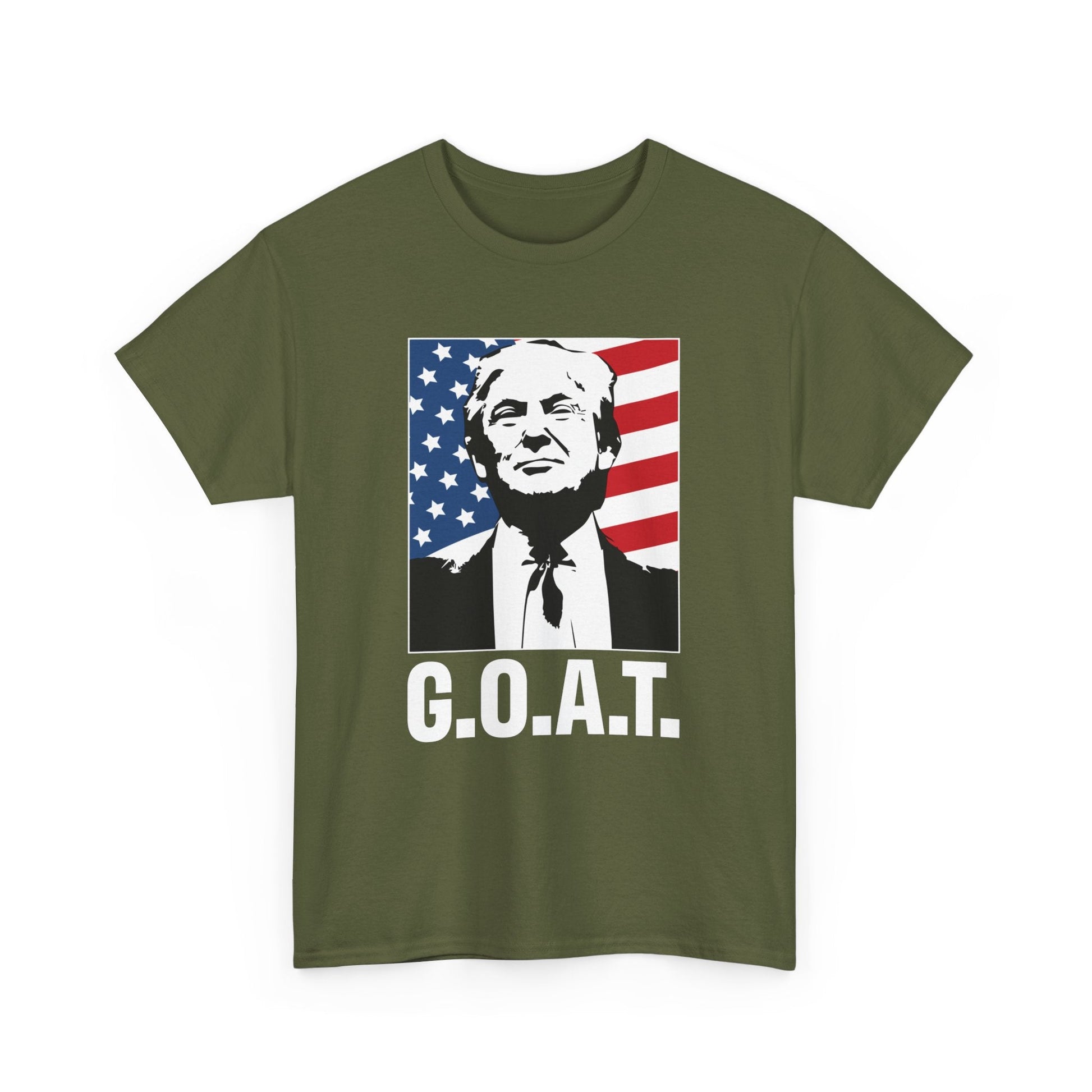 Trump G.O.A.T. Patriotic T-Shirt - PatriotDepot.com