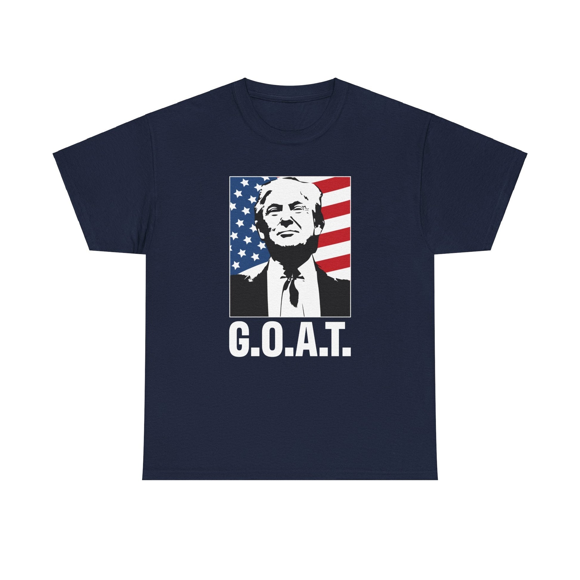 Trump G.O.A.T. Patriotic T-Shirt - PatriotDepot.com
