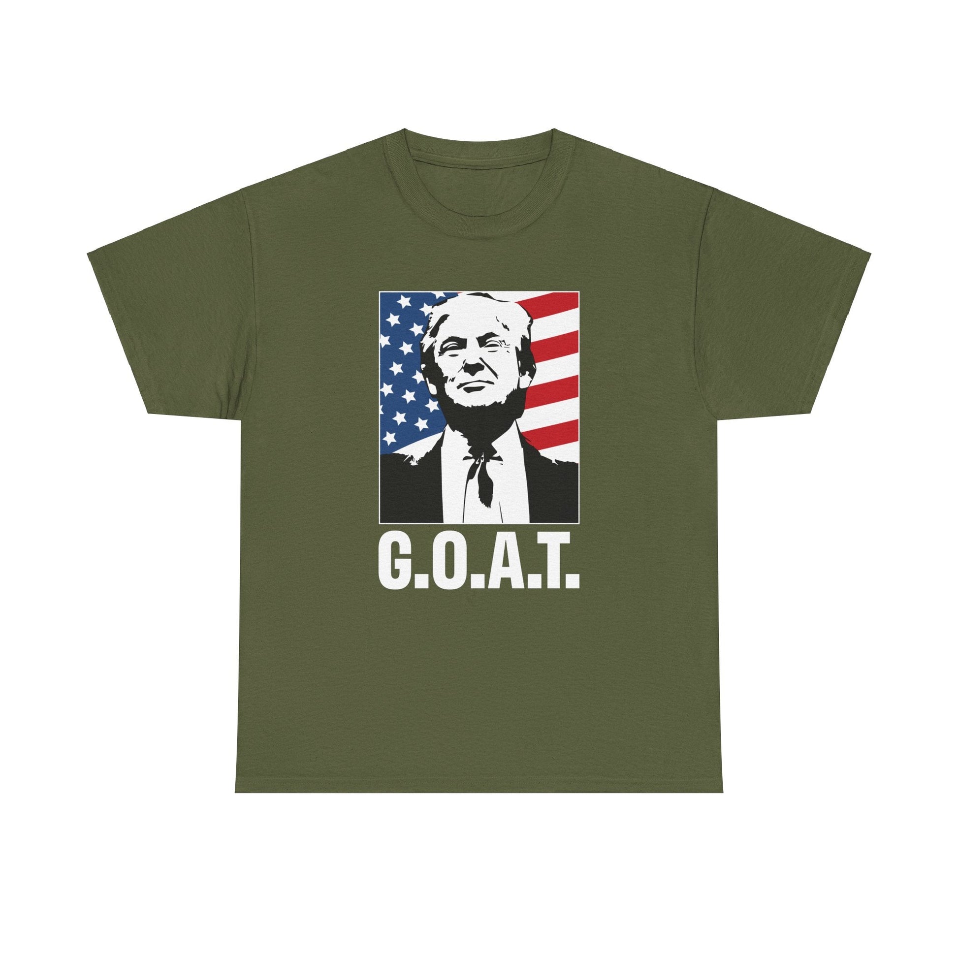 Trump G.O.A.T. Patriotic T-Shirt - PatriotDepot.com