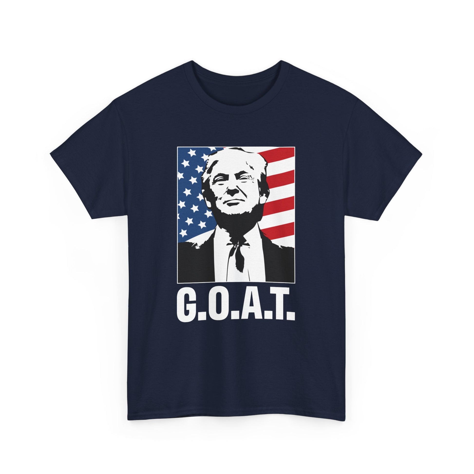 Trump G.O.A.T. Patriotic T-Shirt - PatriotDepot.com