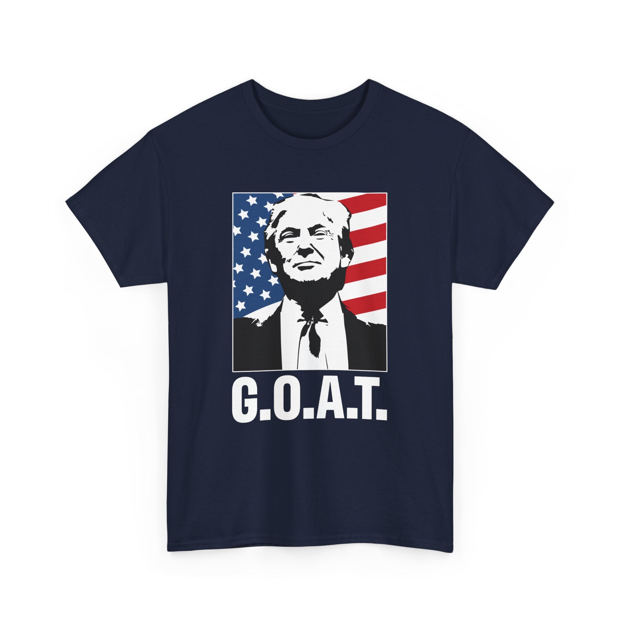 Trump G.O.A.T. Patriotic T-Shirt - PatriotDepot.com