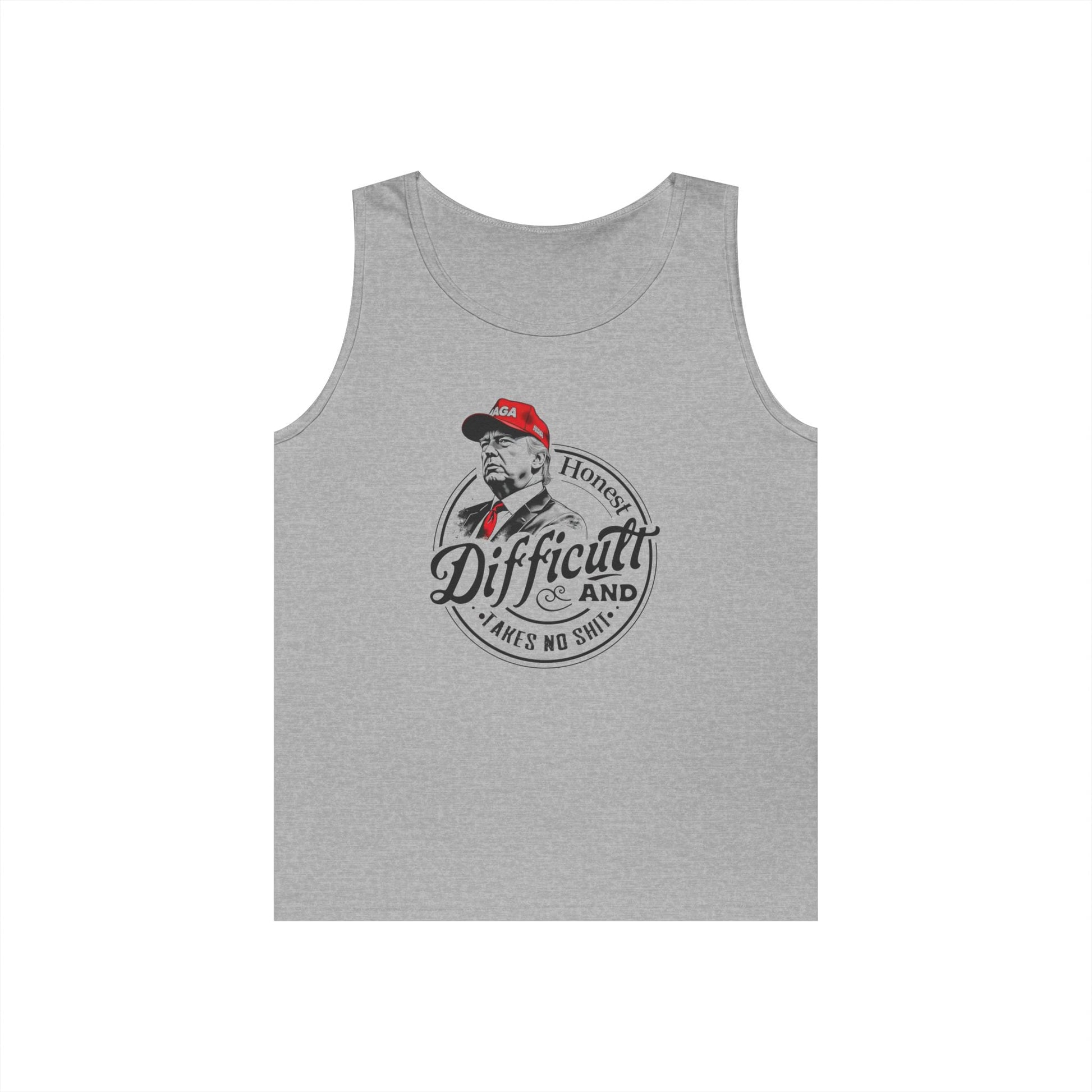 Trump 'Honest Difficult and Takes No Shit' Tank Top - PatriotDepot.com