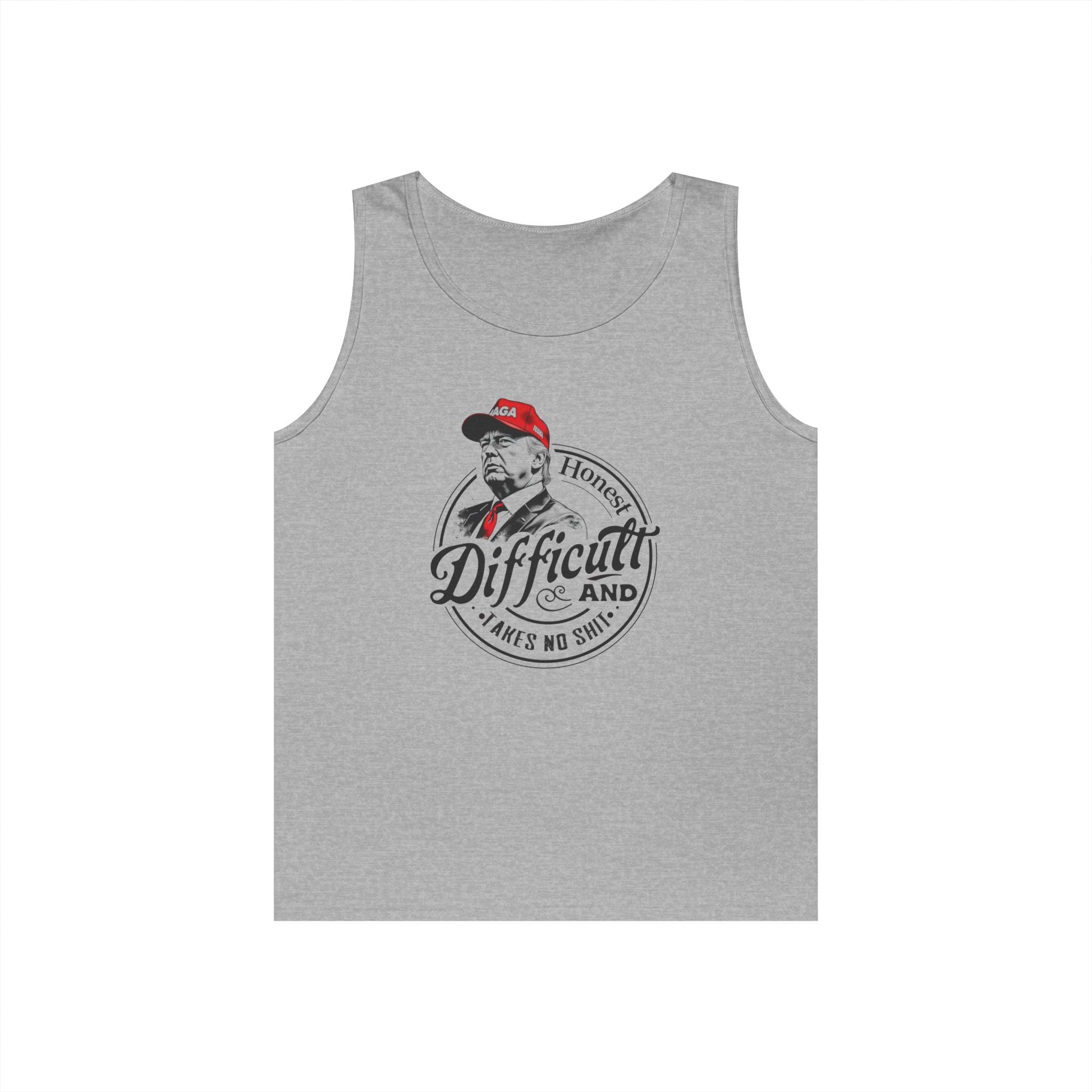 Trump 'Honest Difficult and Takes No Shit' Tank Top - PatriotDepot.com