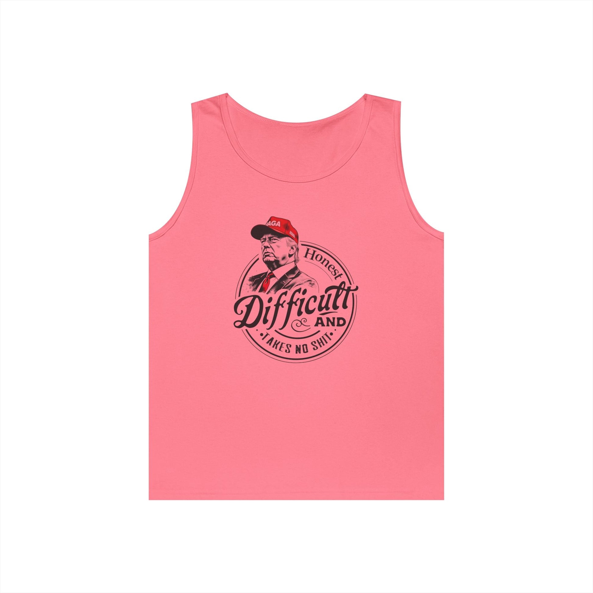 Trump 'Honest Difficult and Takes No Shit' Tank Top - PatriotDepot.com