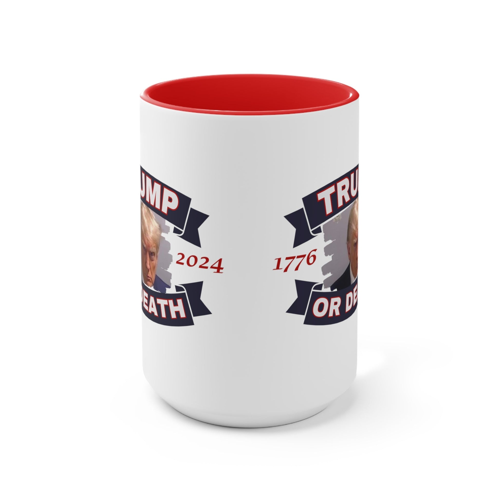 Trump Liberty or Death 1776 2024 Mugshot Mug (3 Colors) - PatriotDepot.com