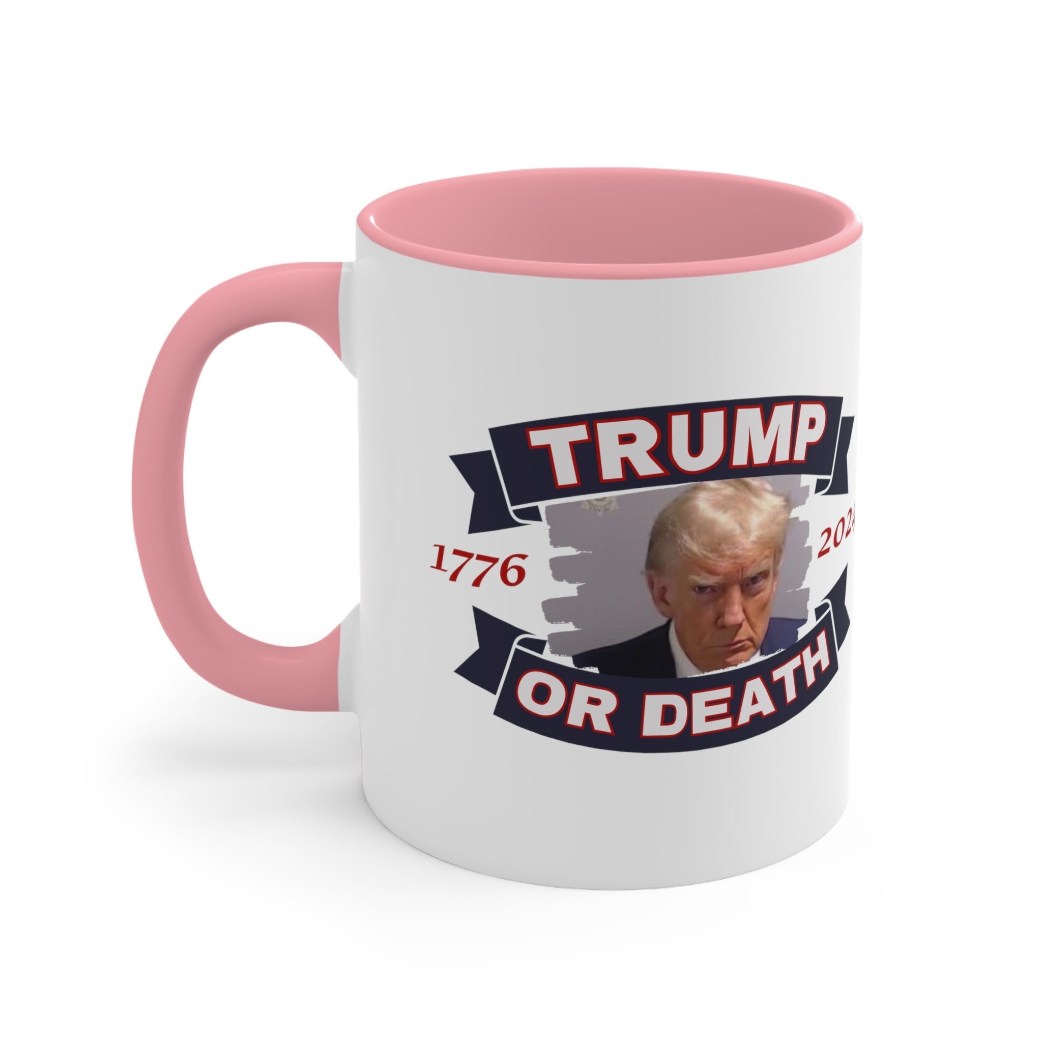 Trump Liberty or Death 1776 2024 Mugshot Mug (3 Colors) - PatriotDepot.com