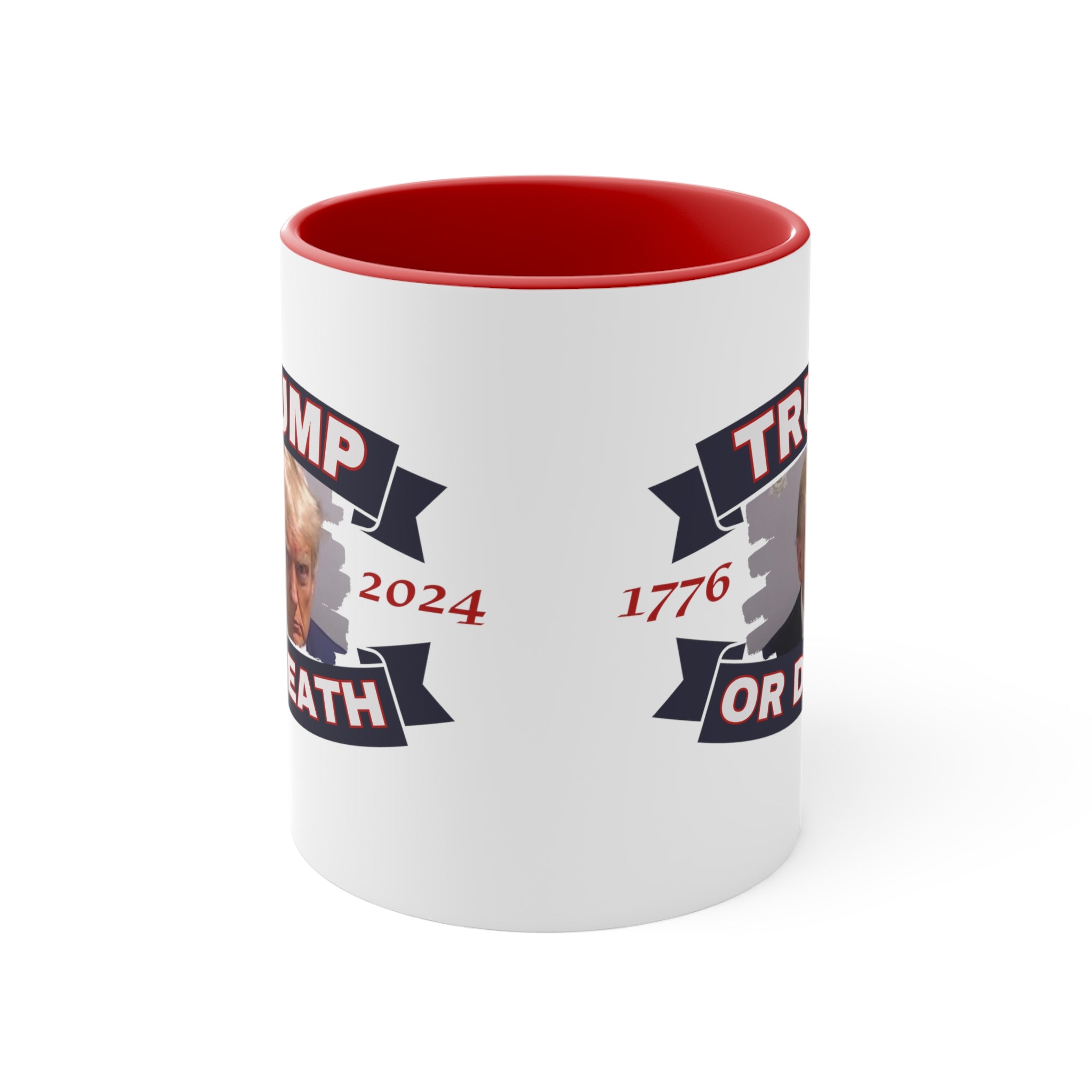 Trump Liberty or Death 1776 2024 Mugshot Mug (3 Colors) - PatriotDepot.com